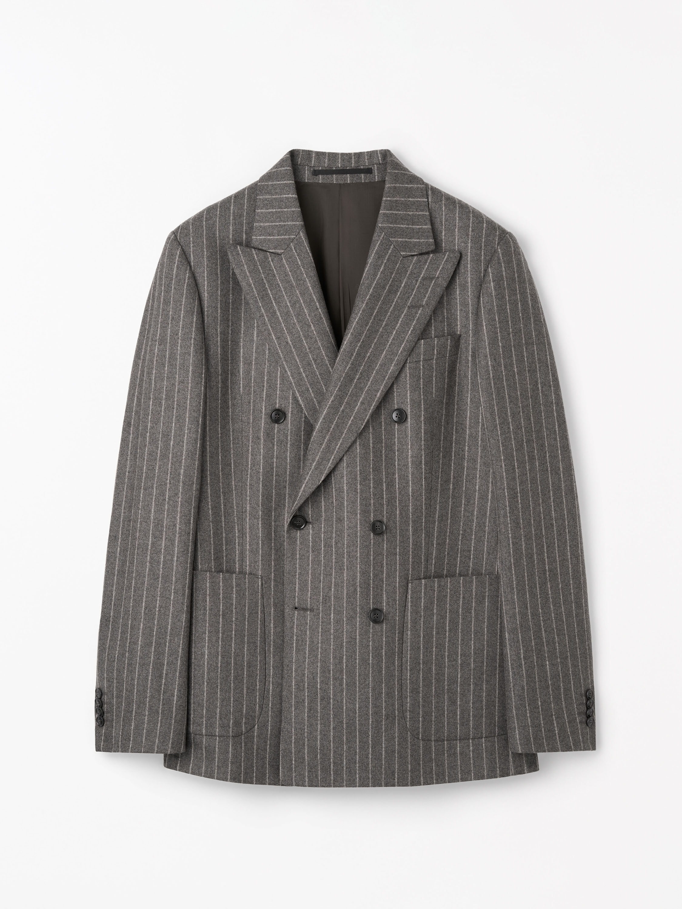 Joachim Grey Striped Wool Suit