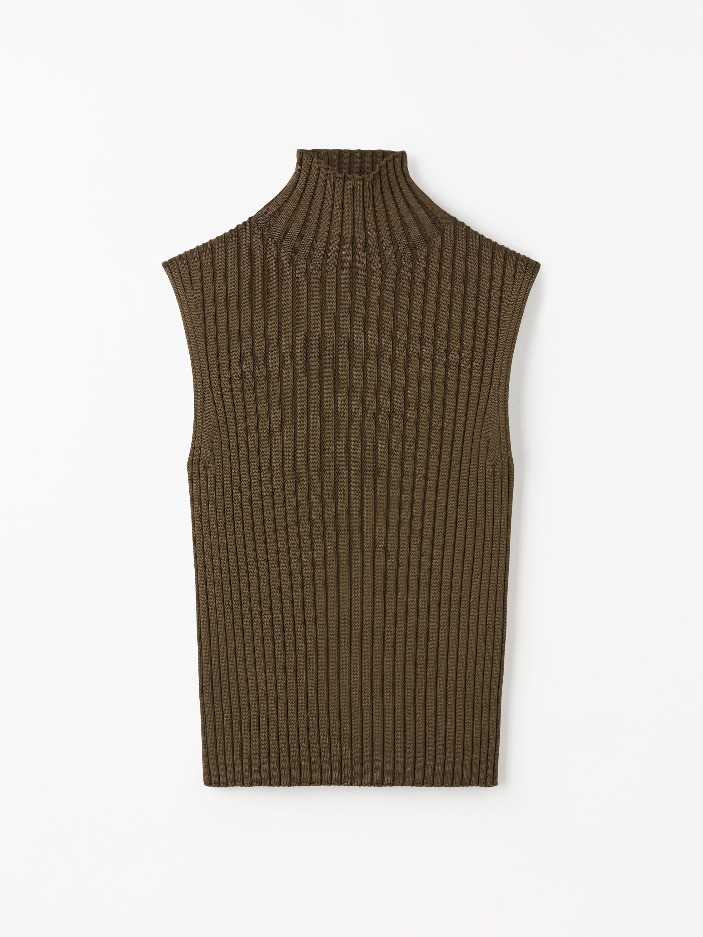 Isabella Mock-Neck Knit Vest