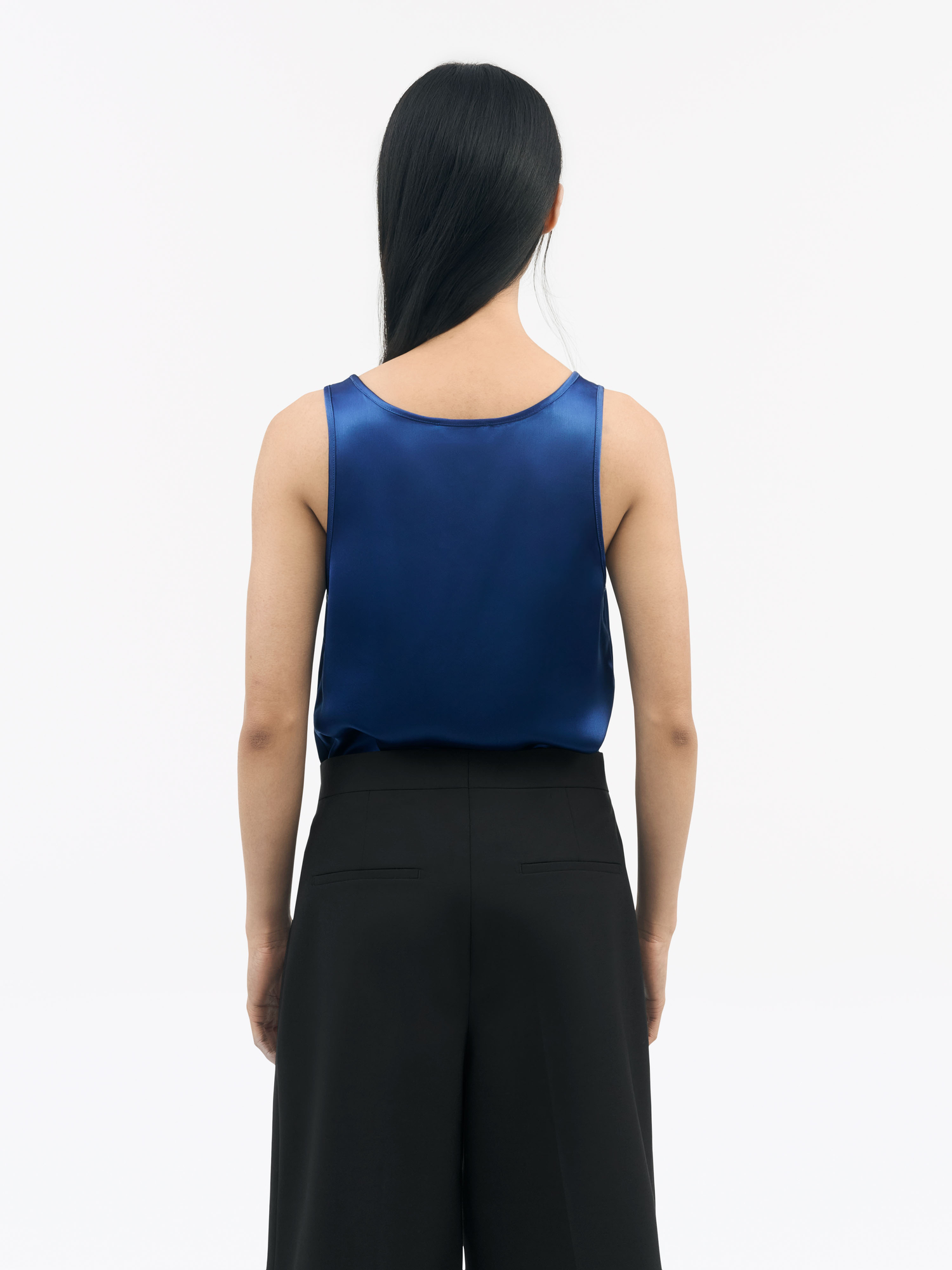 Aleos Drapey Satin Tank Top