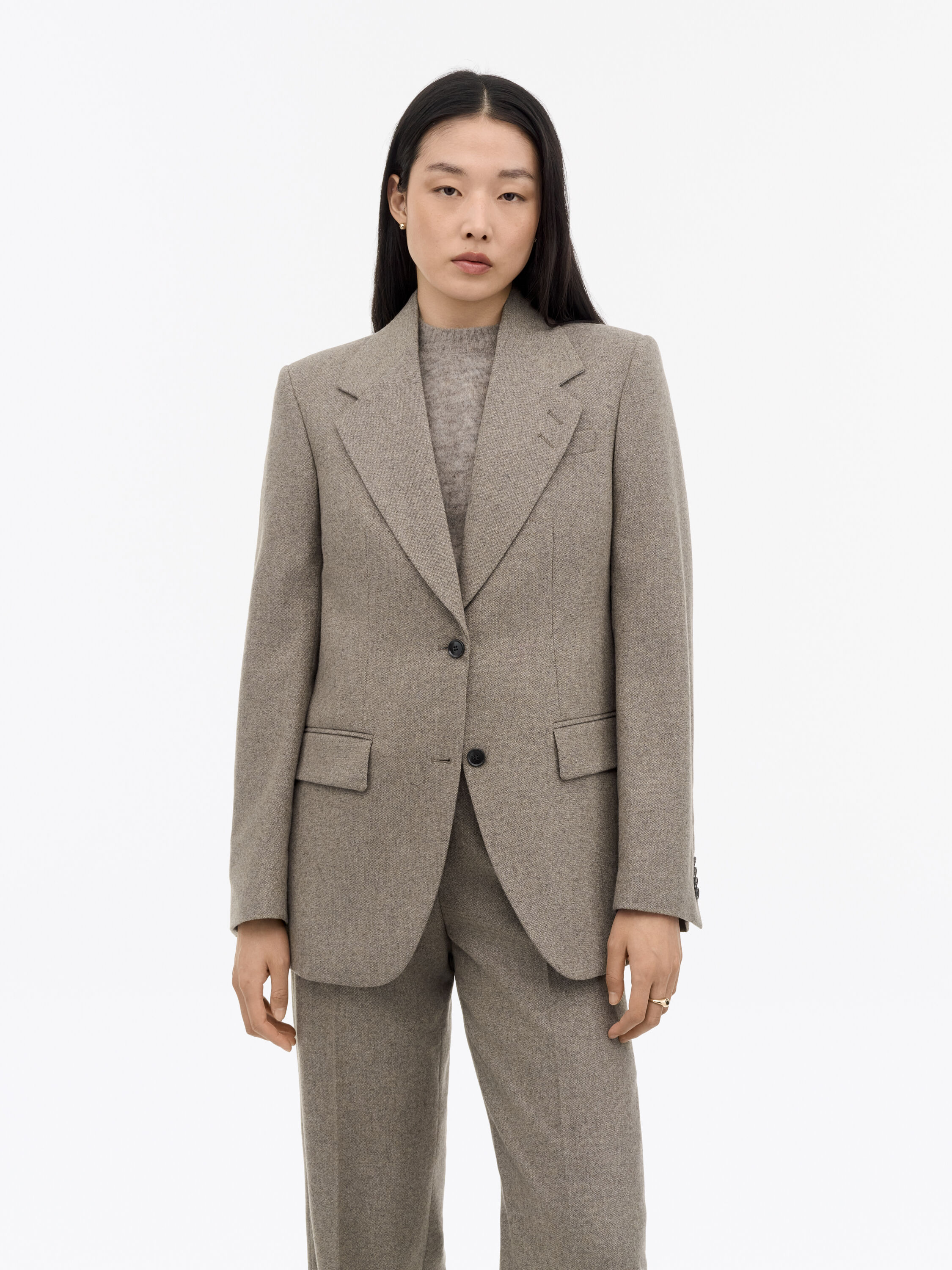 Didar Brushed Wool Suit