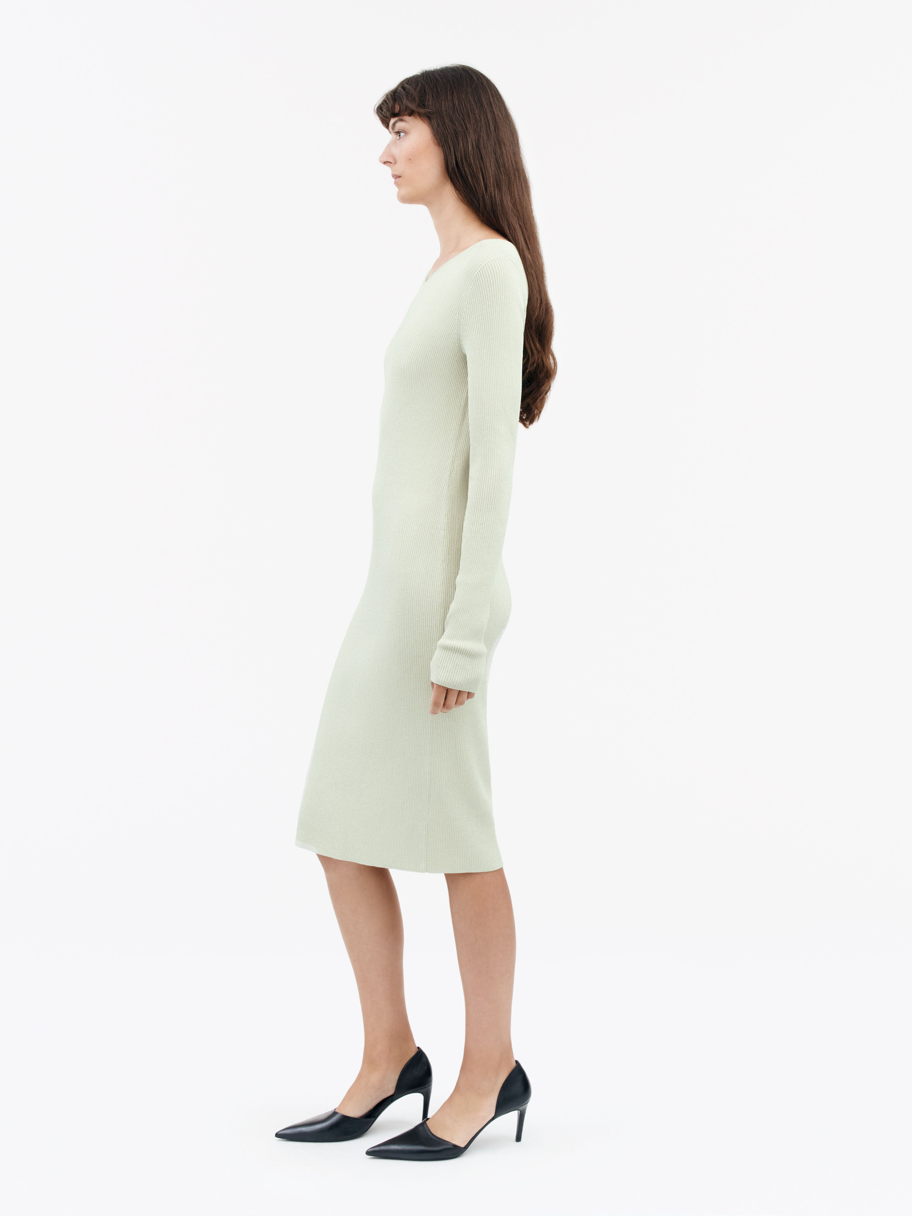 Poppie Long-Sleeved Ribbed Dress