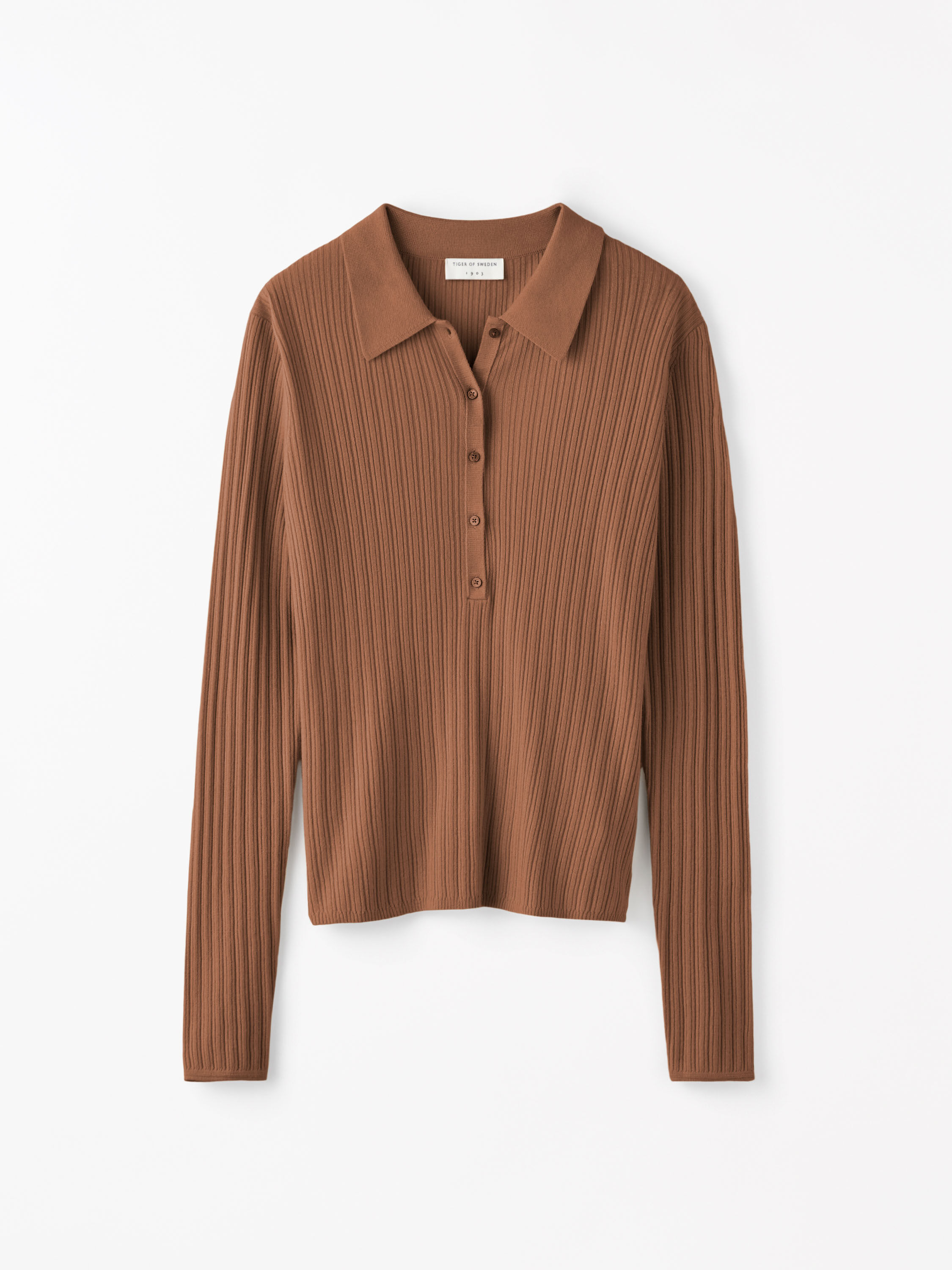 Isla Knitted Ribbed Polo