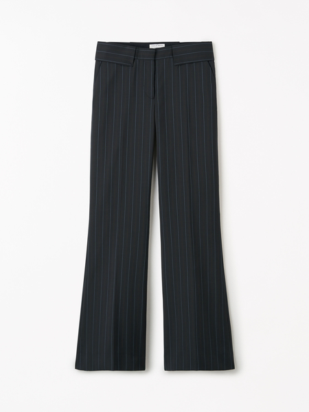 Juli Kritstrecksrandiga Bootcut-Byxor