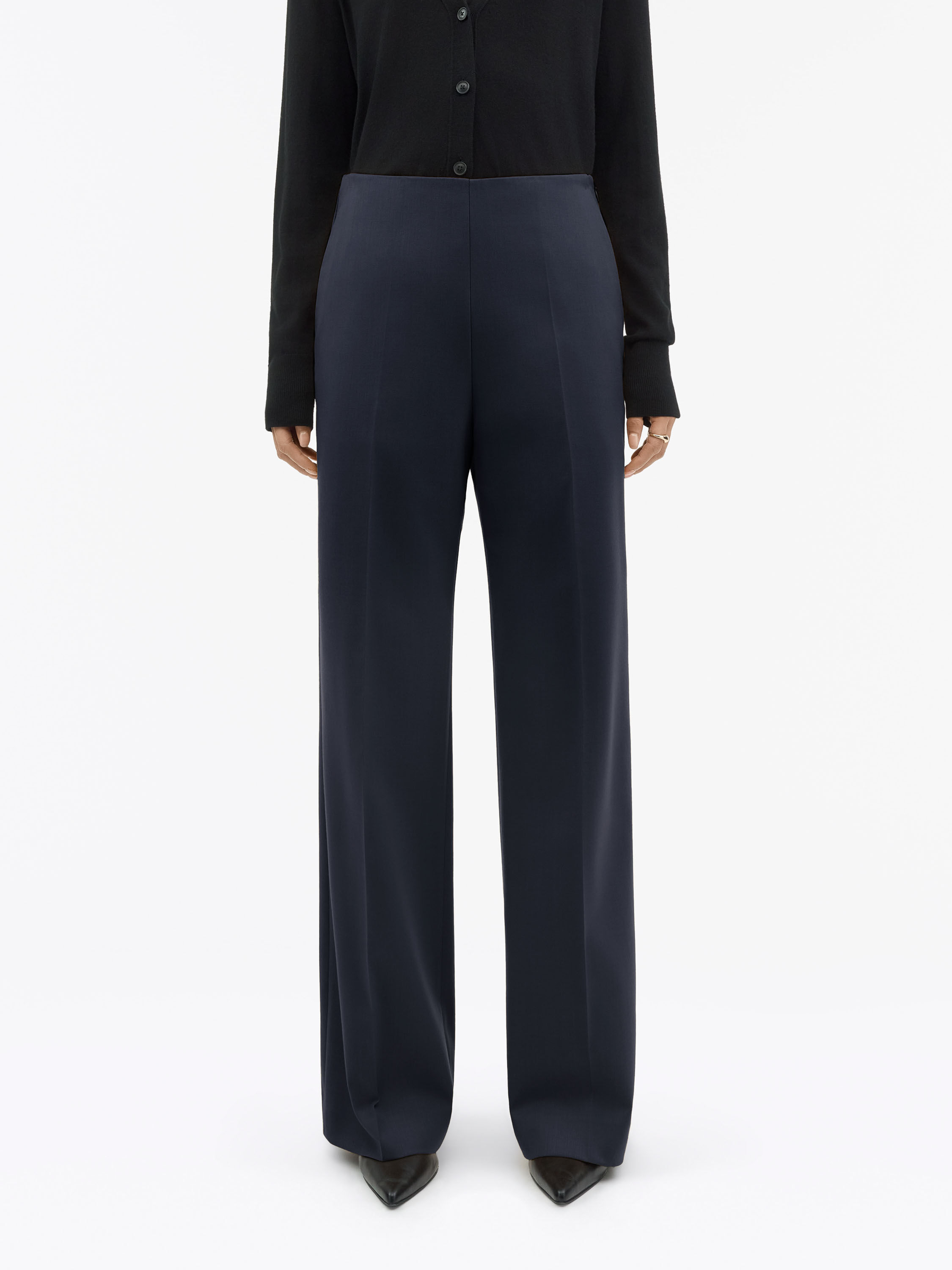 Eliwiraa Blue Wool Suit