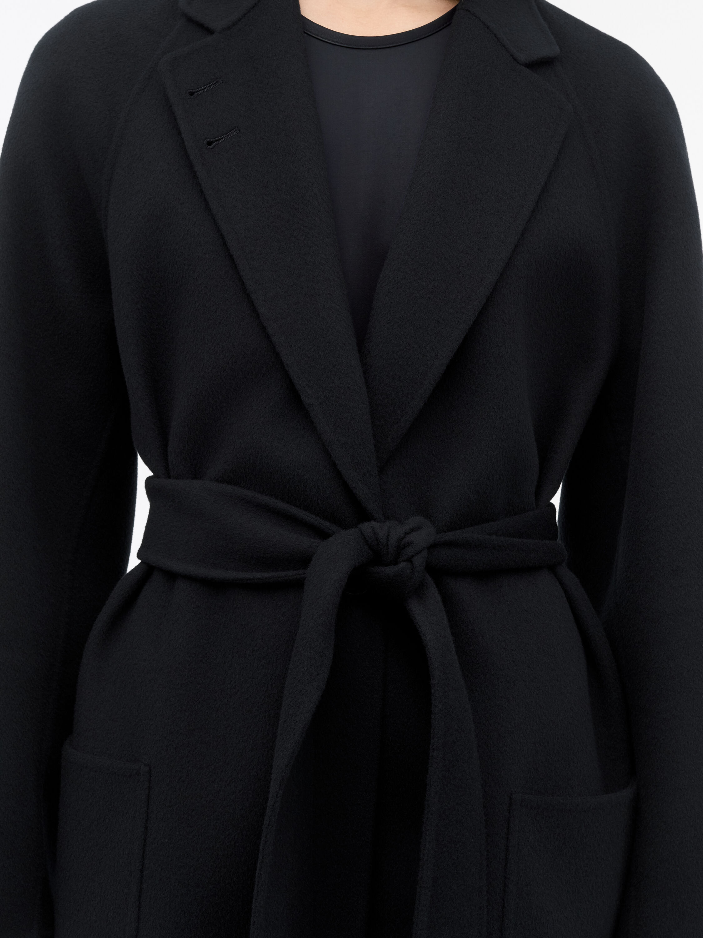 Manteau en Laine Ceintur&eacute; Carlen S