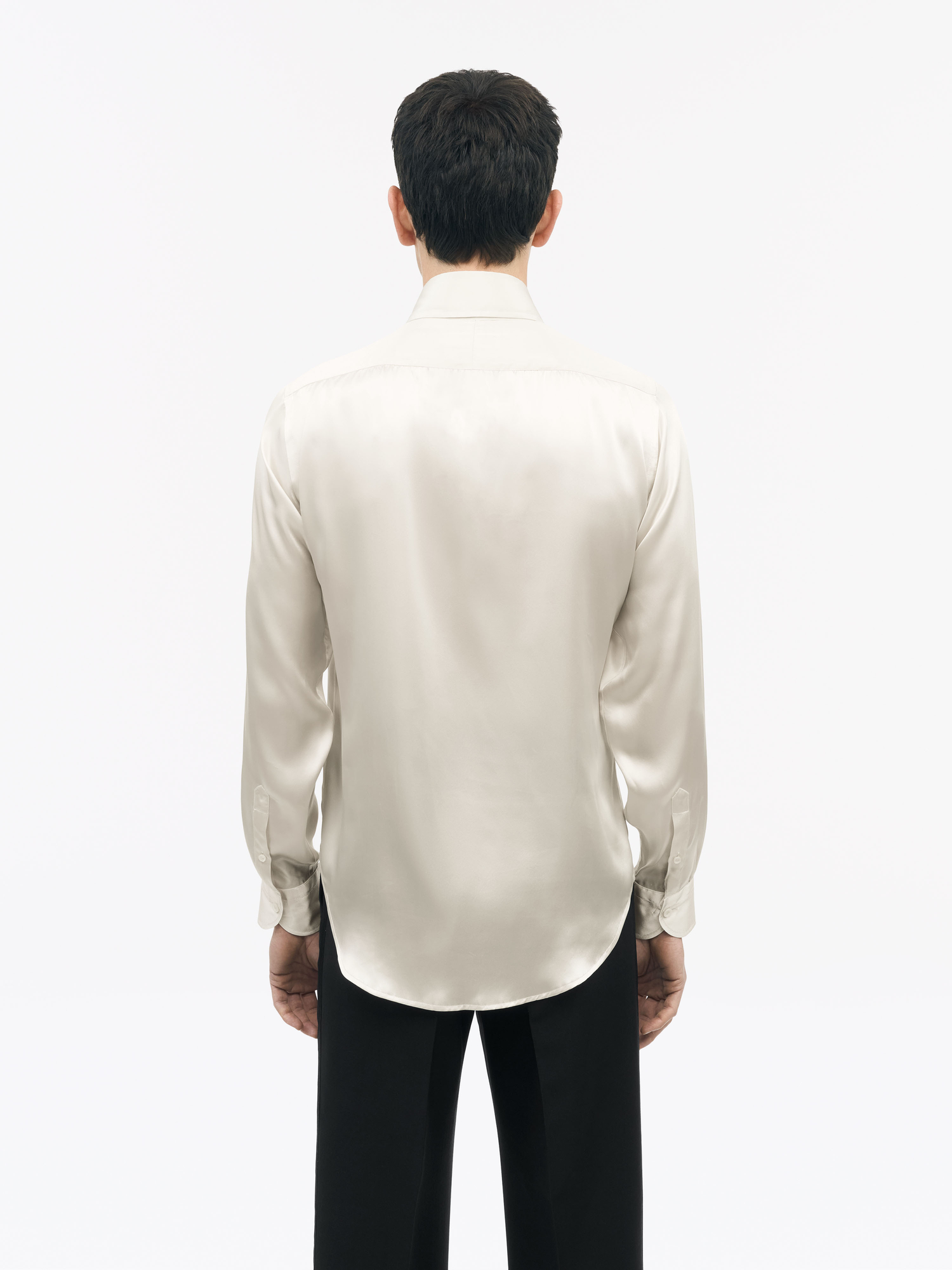 Alain Slim-fit Silk Shirt