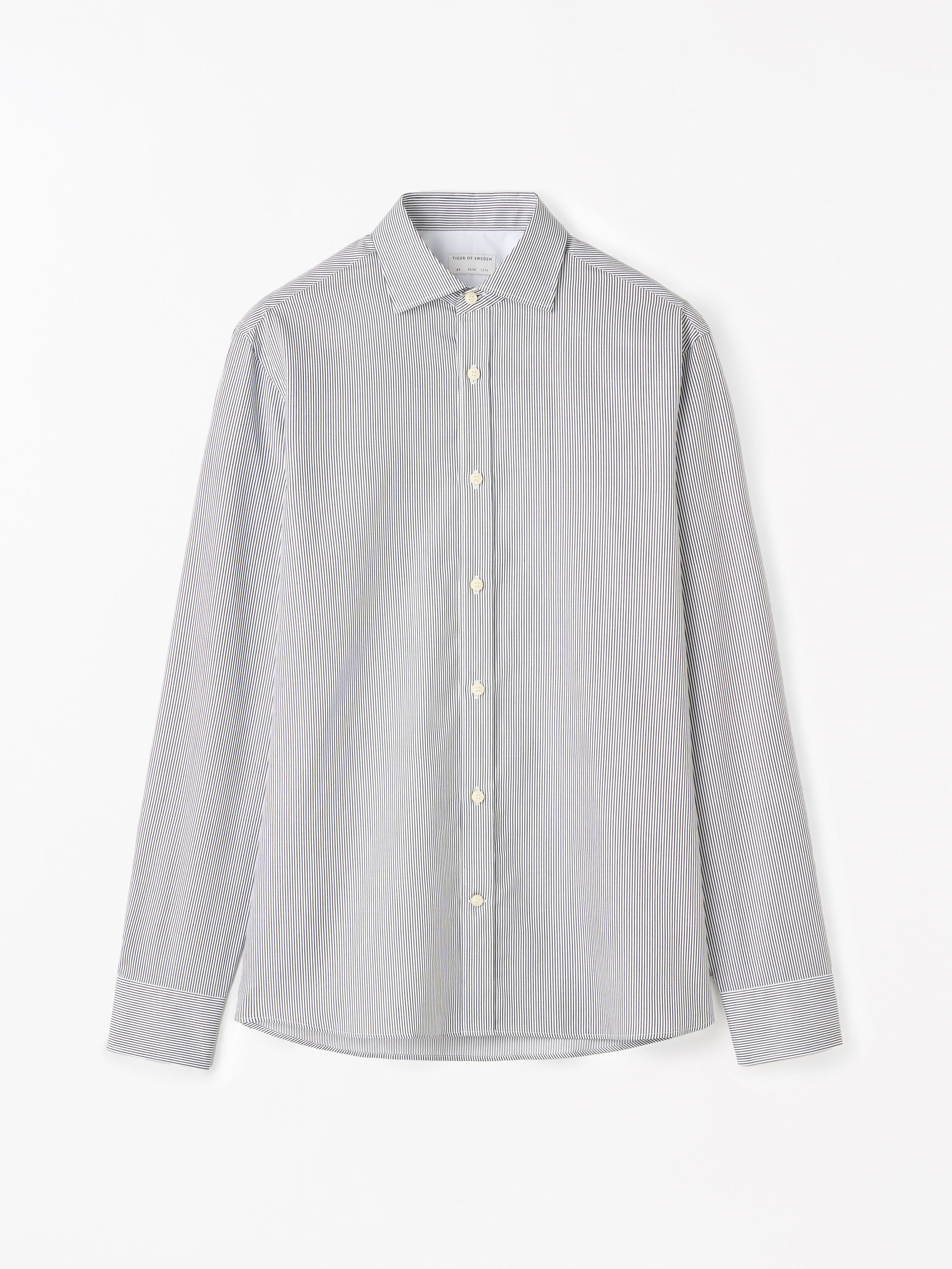 Adley C Cotton Stripe Shirt
