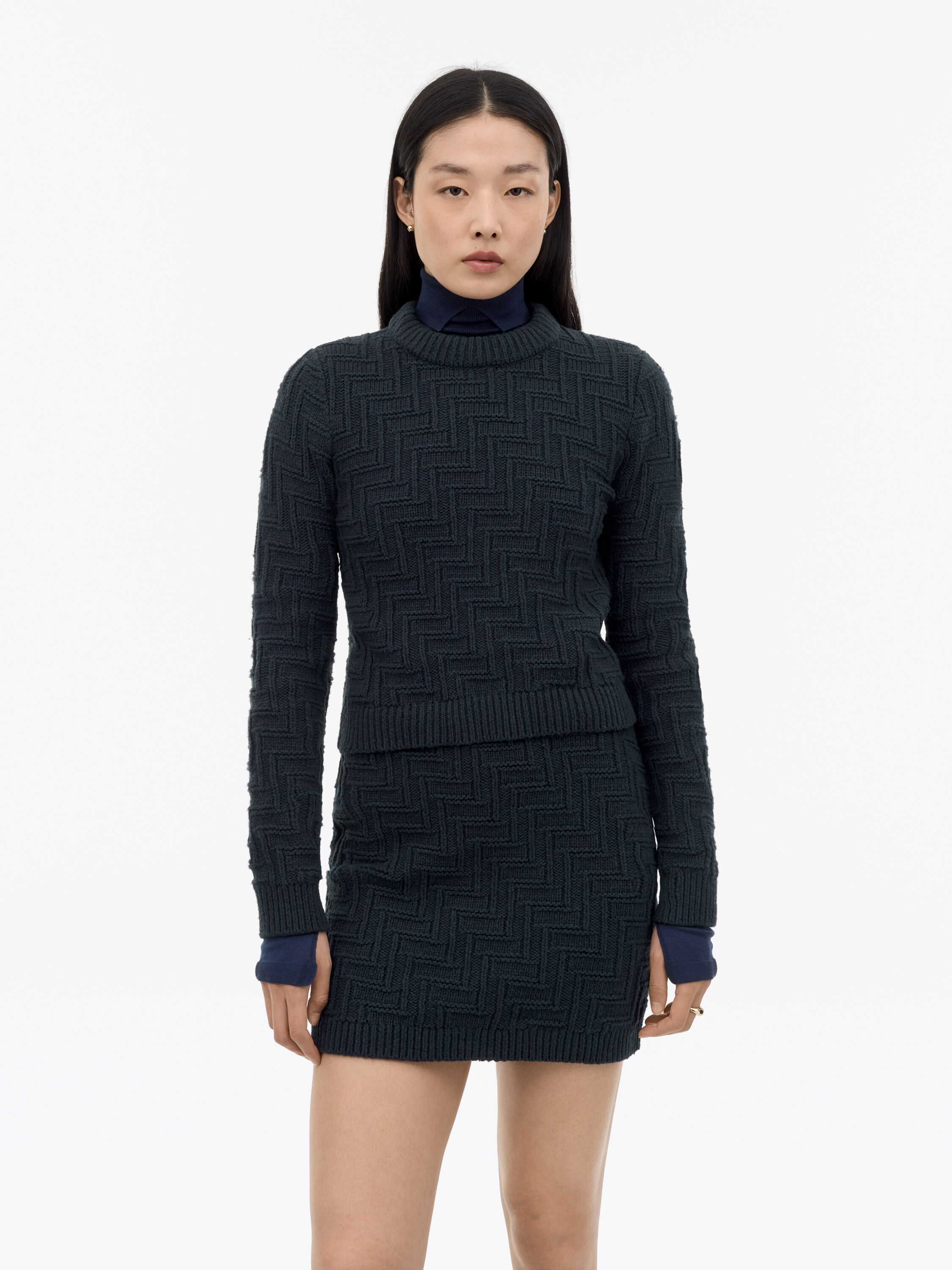Marie Knitted Textured Pullover
