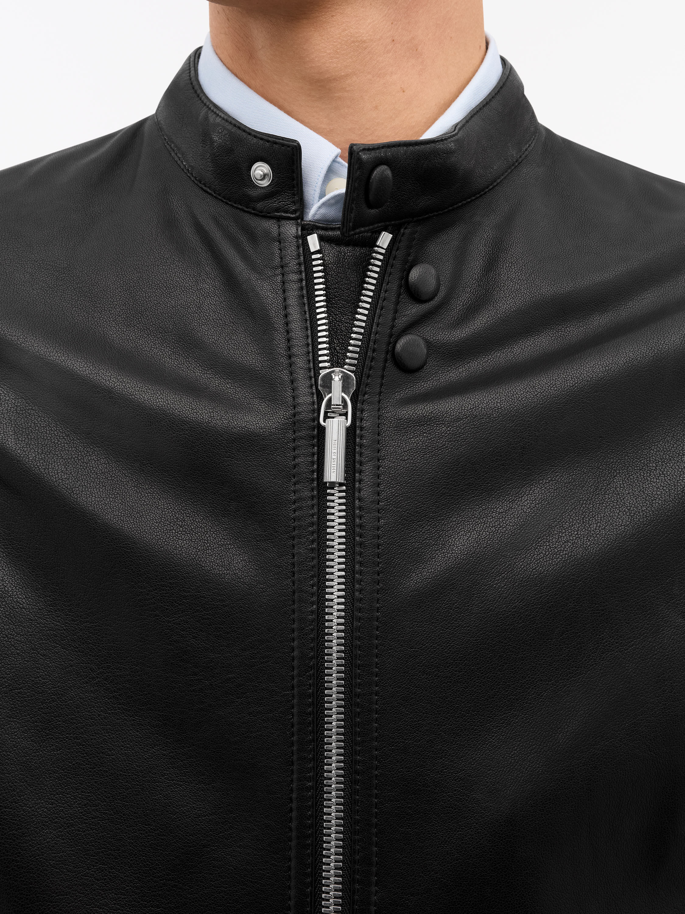 Reier Leather Racer Jacket 