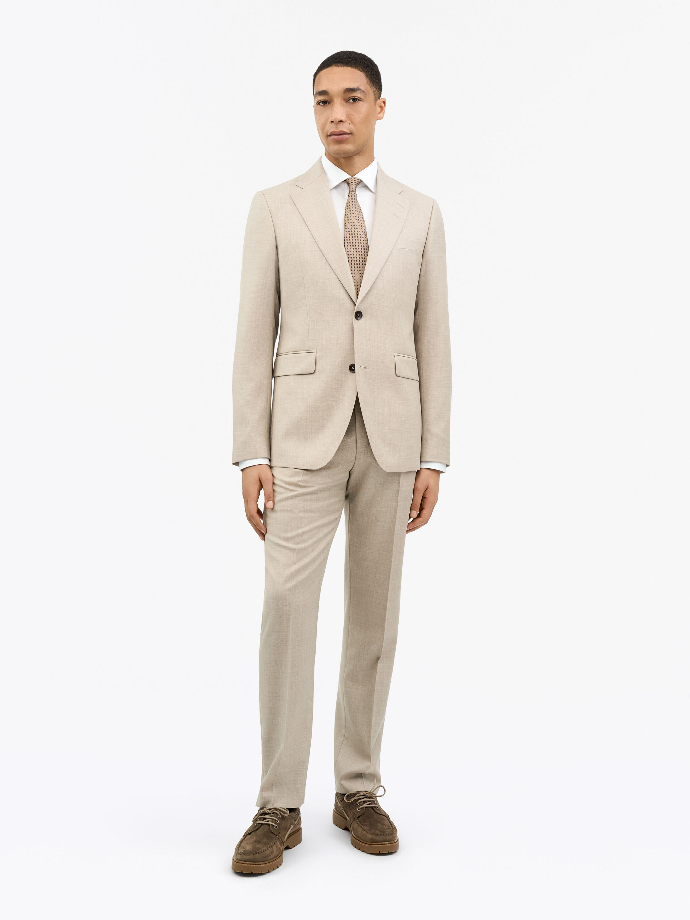 Ease Beige Wool Suit