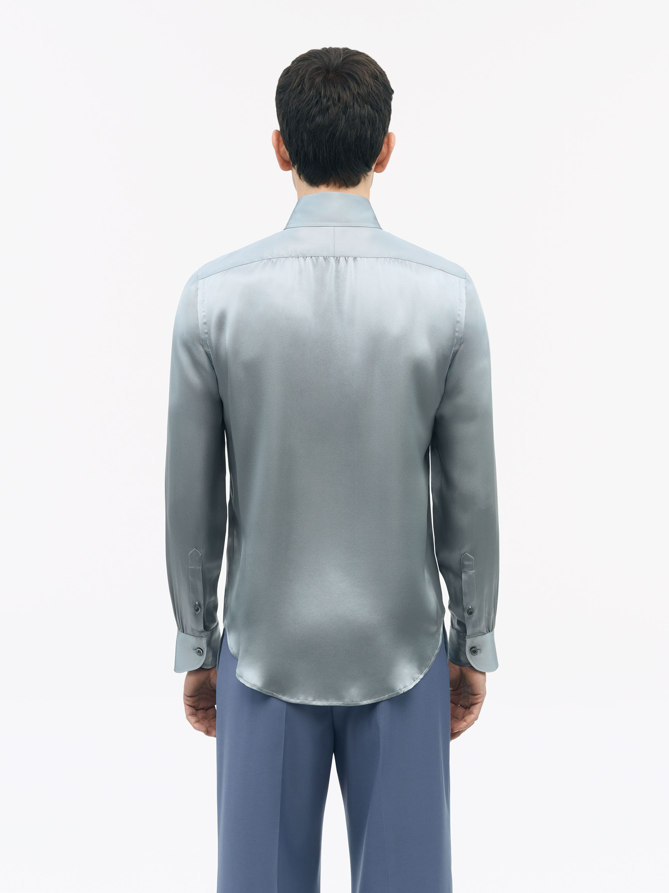 Alain Slim-fit Silk Shirt