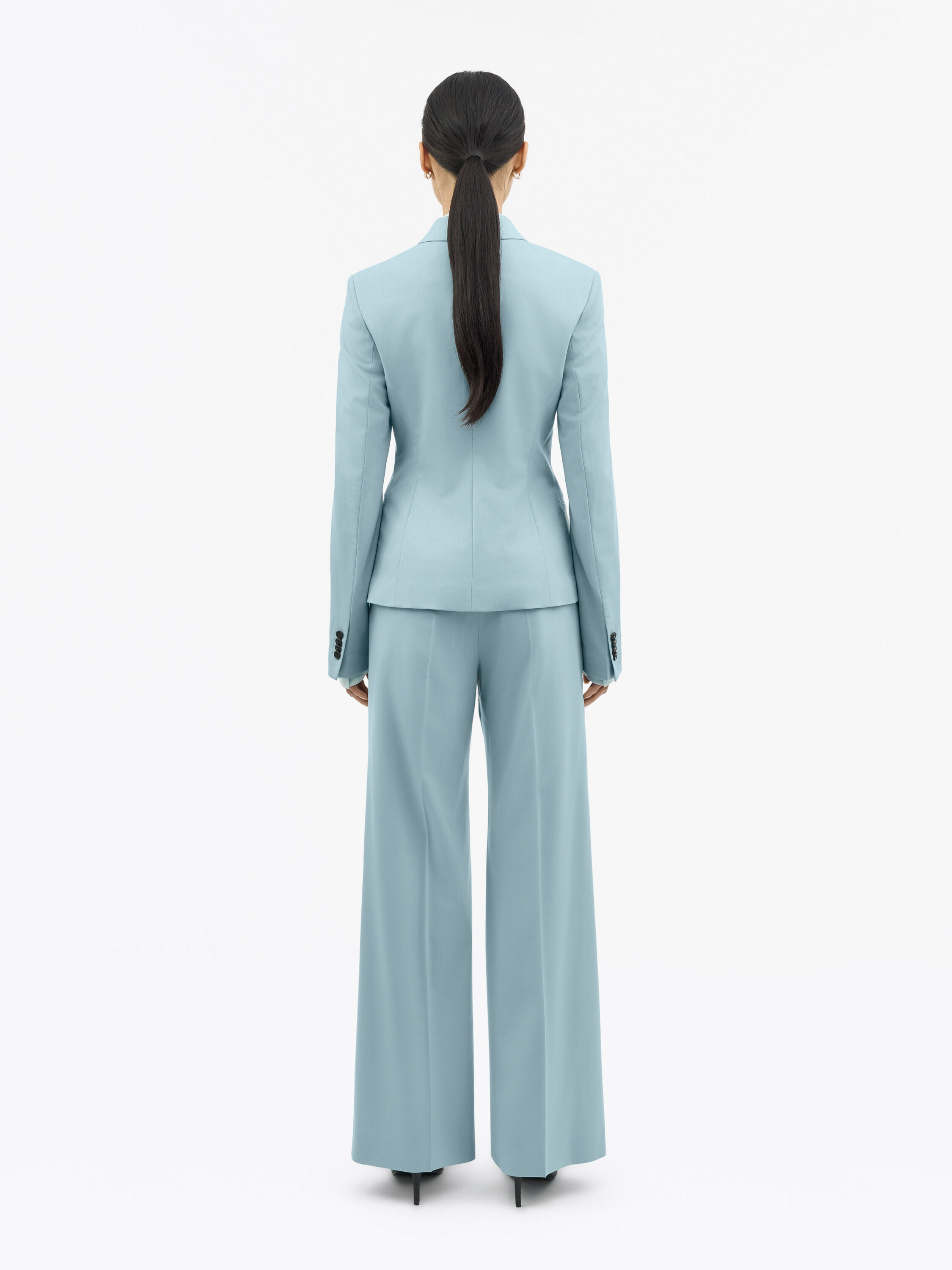 Rita Blue Wool Blend Suit