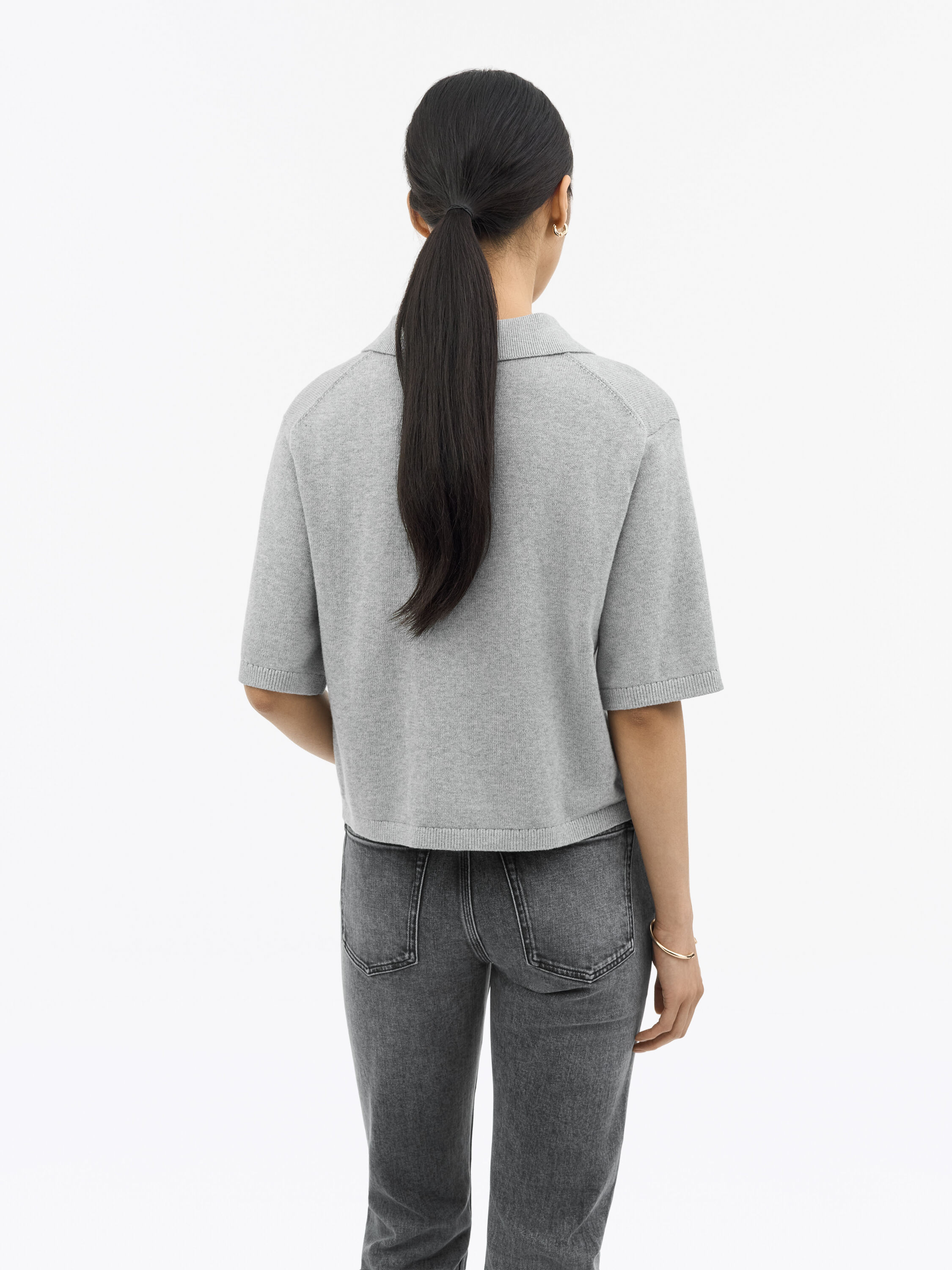 Bonnie Cotton-Cashmere Polo