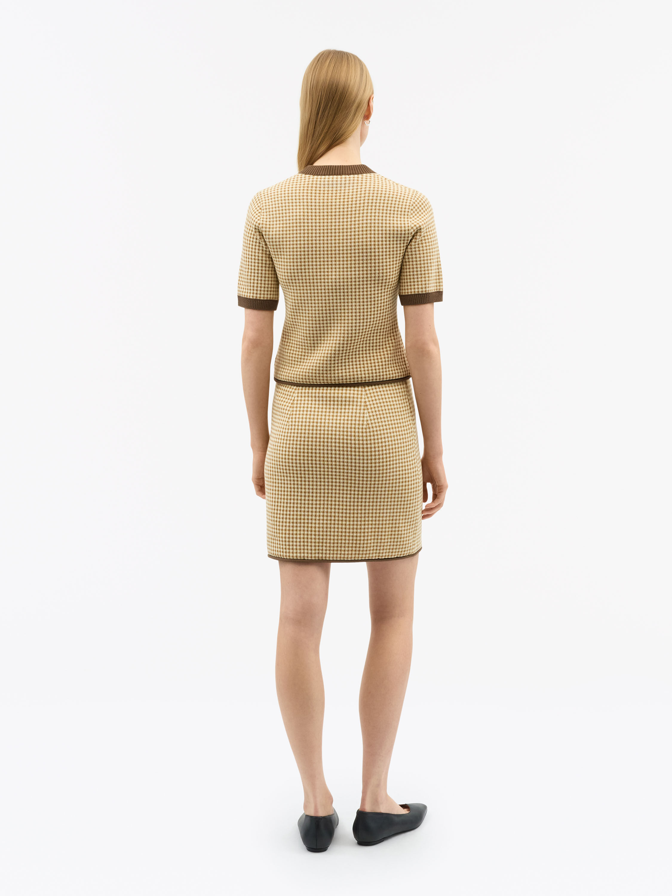 Clover Knitted Mini Skirt