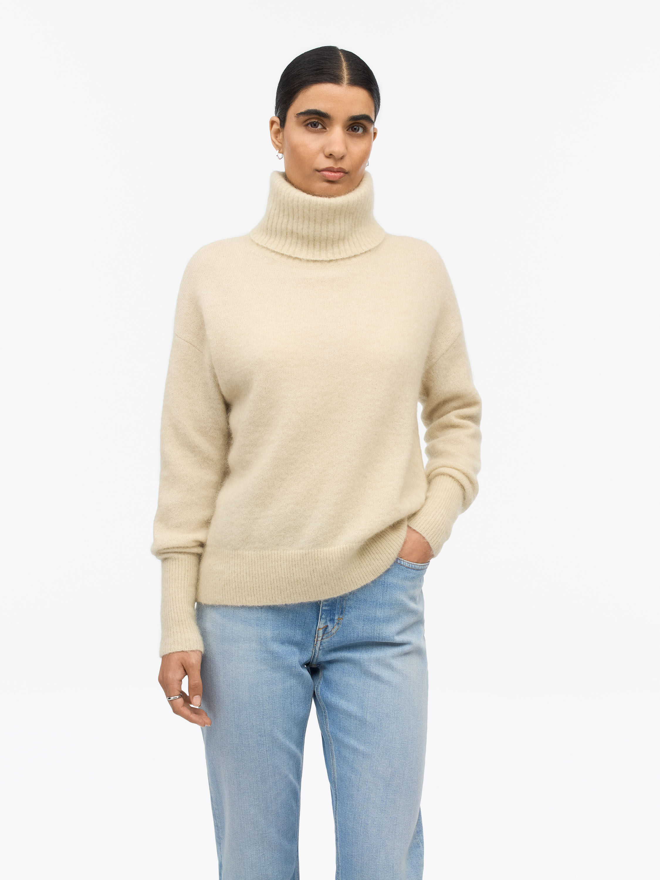 Paxi Mohair-Merino Turtleneck