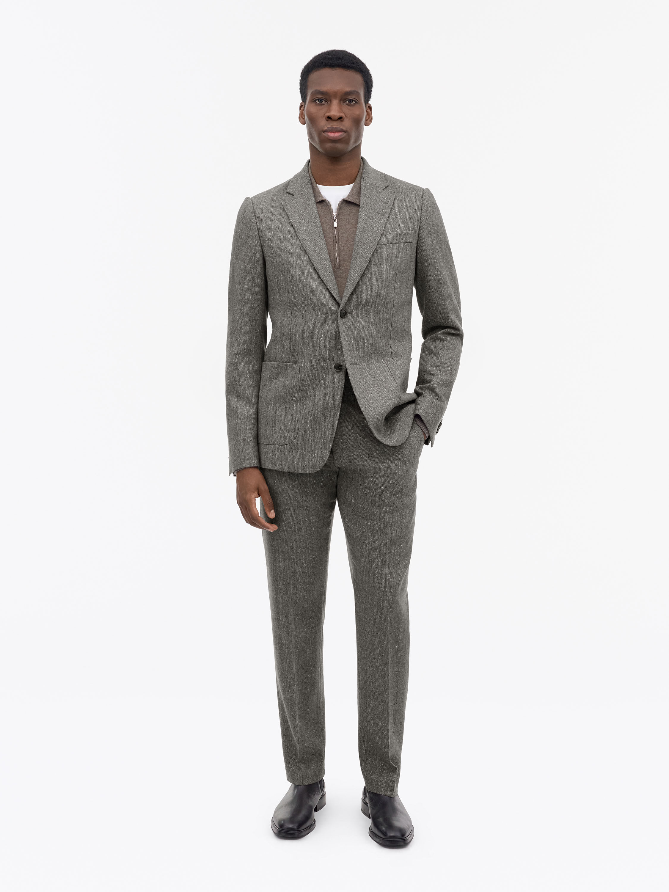 Justin P Herringbone Suit