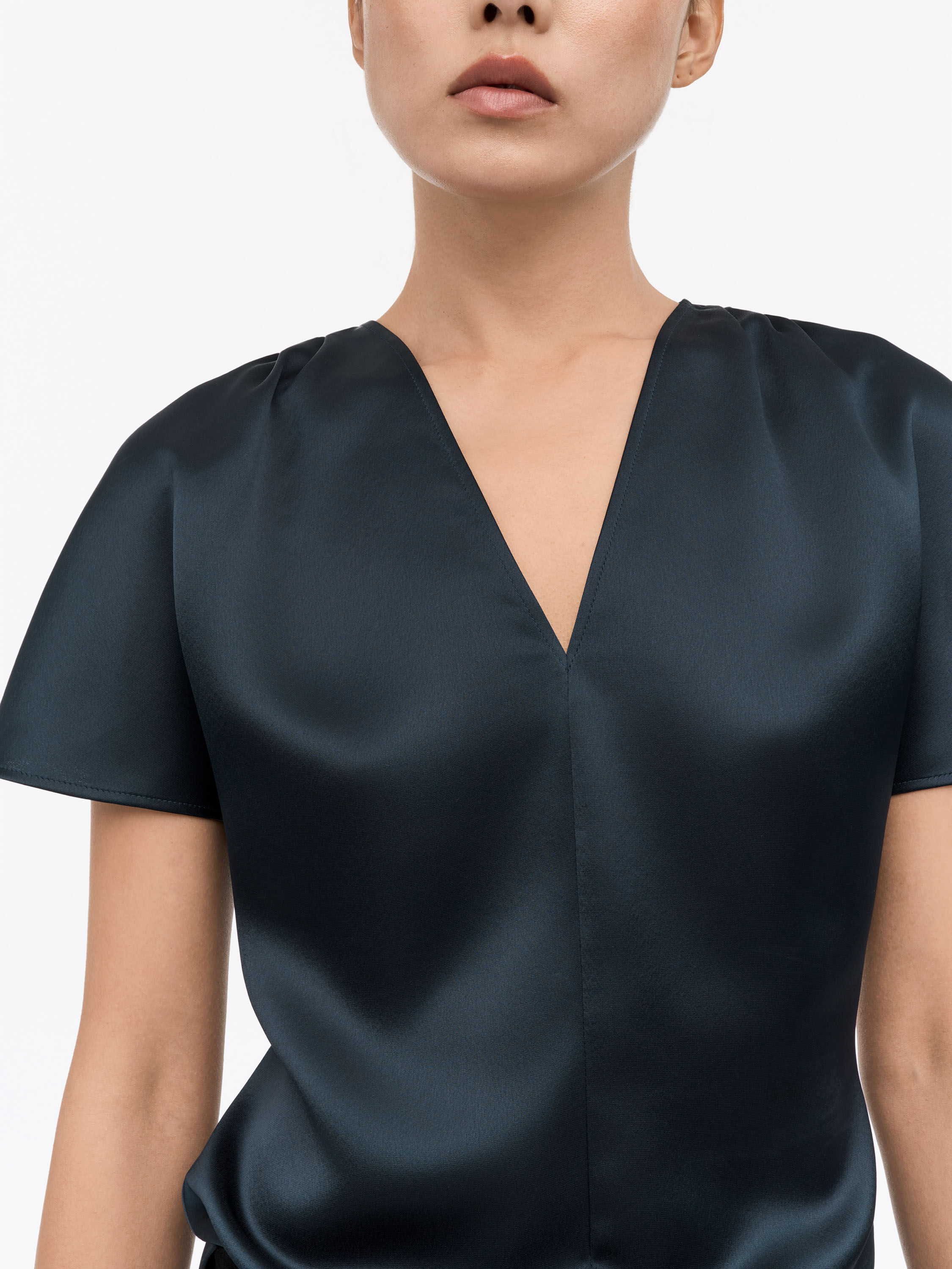 Lisa Festive Satin Blouse