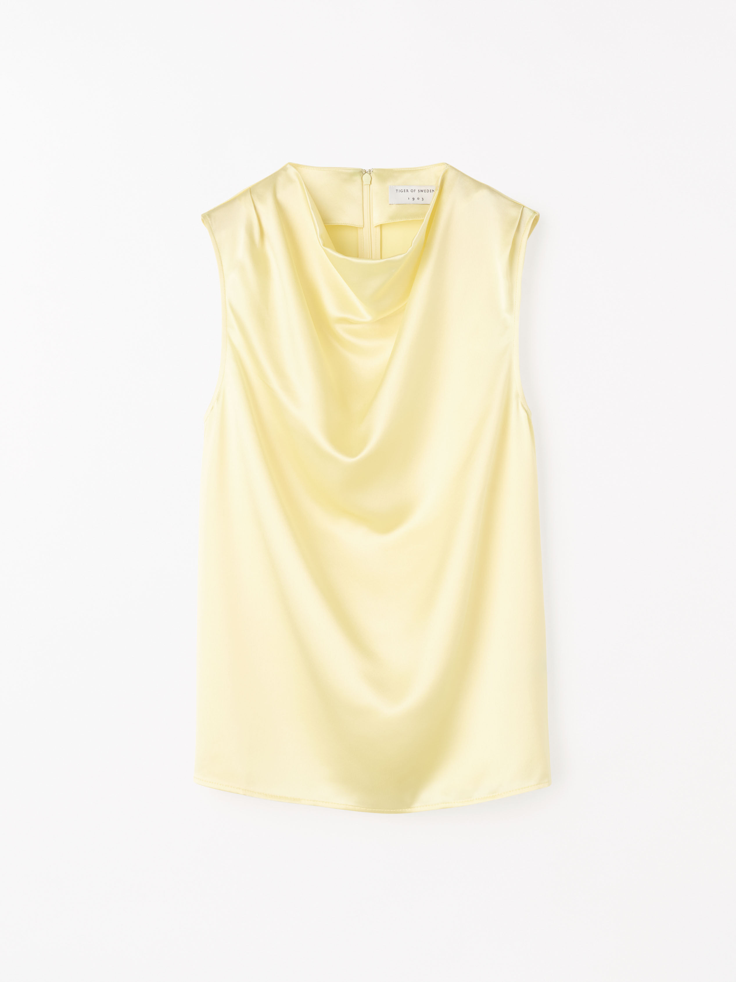 Haut Drap&eacute; en Satin Lian