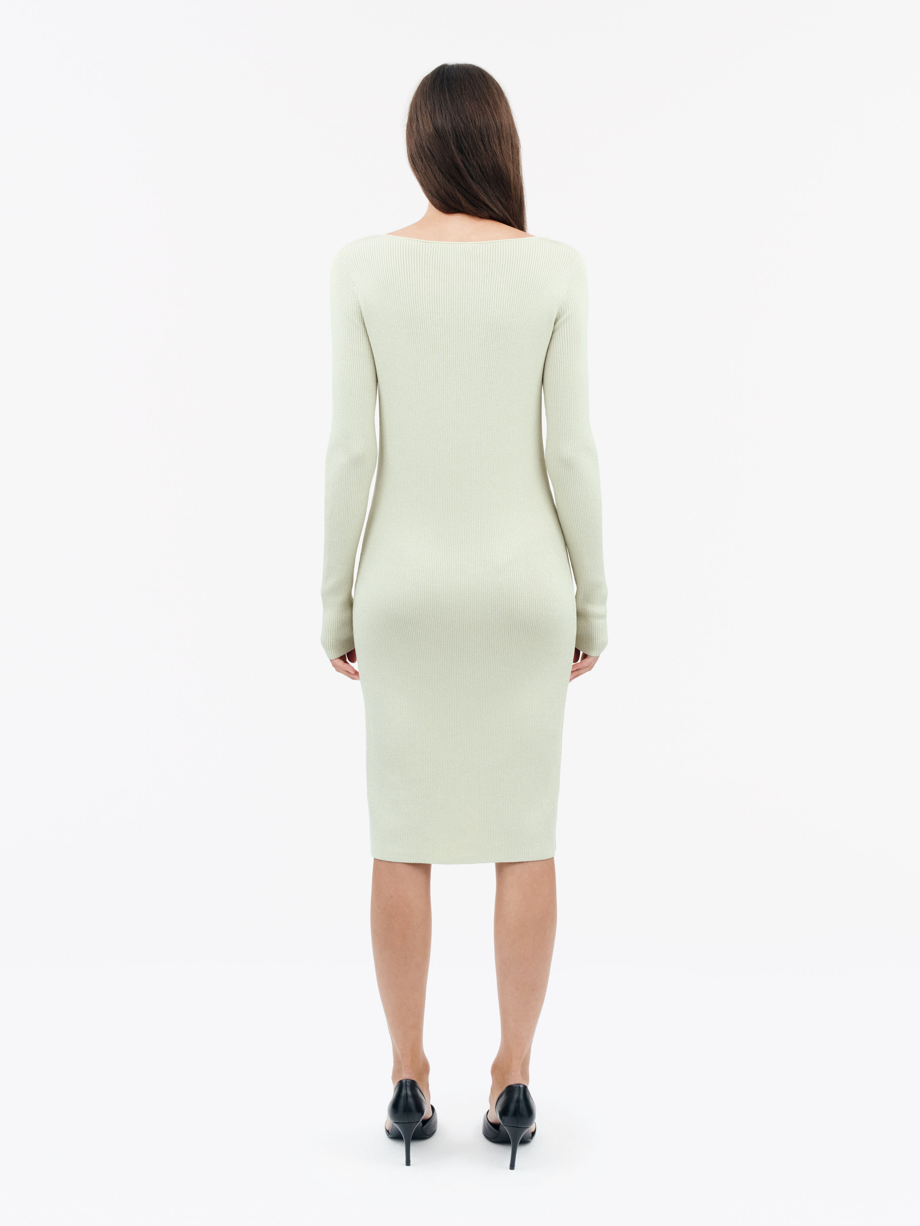 Poppie Long-Sleeved Ribbed Dress