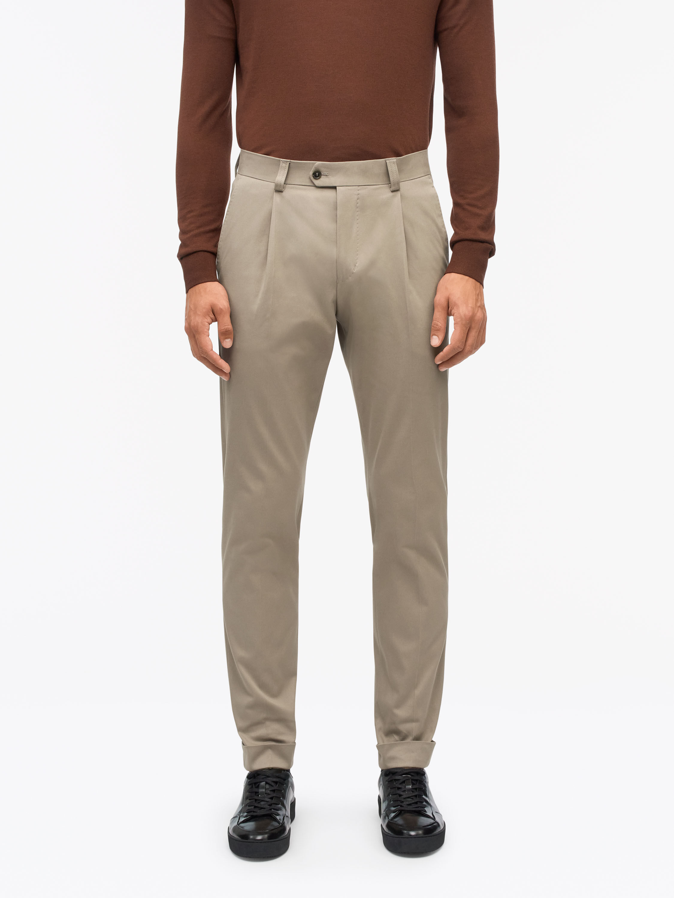 Tenuta P Slim-Fit Cotton Chinos