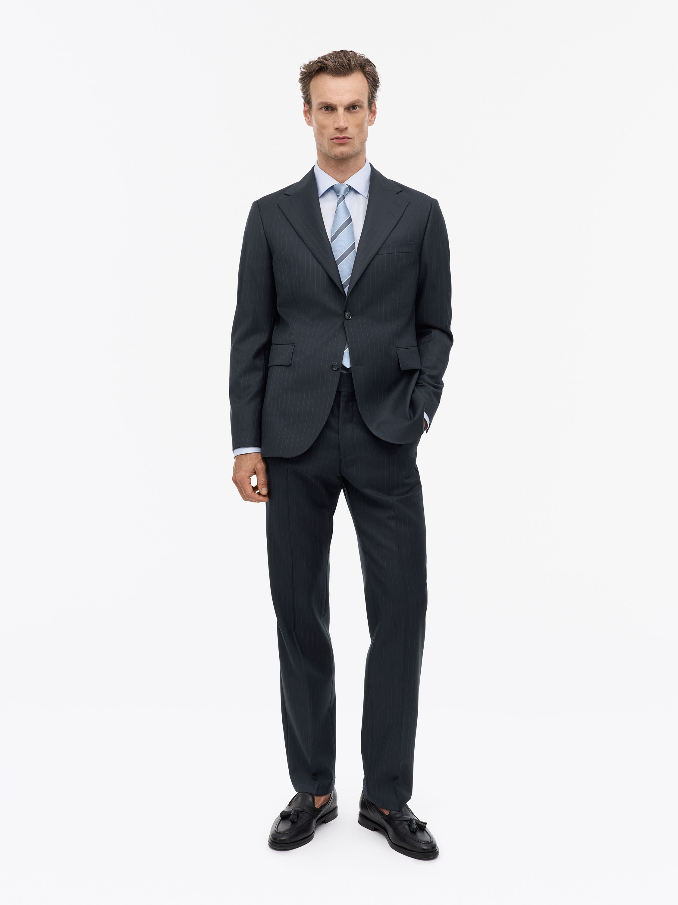 1903 Blue Pinstripe Suit