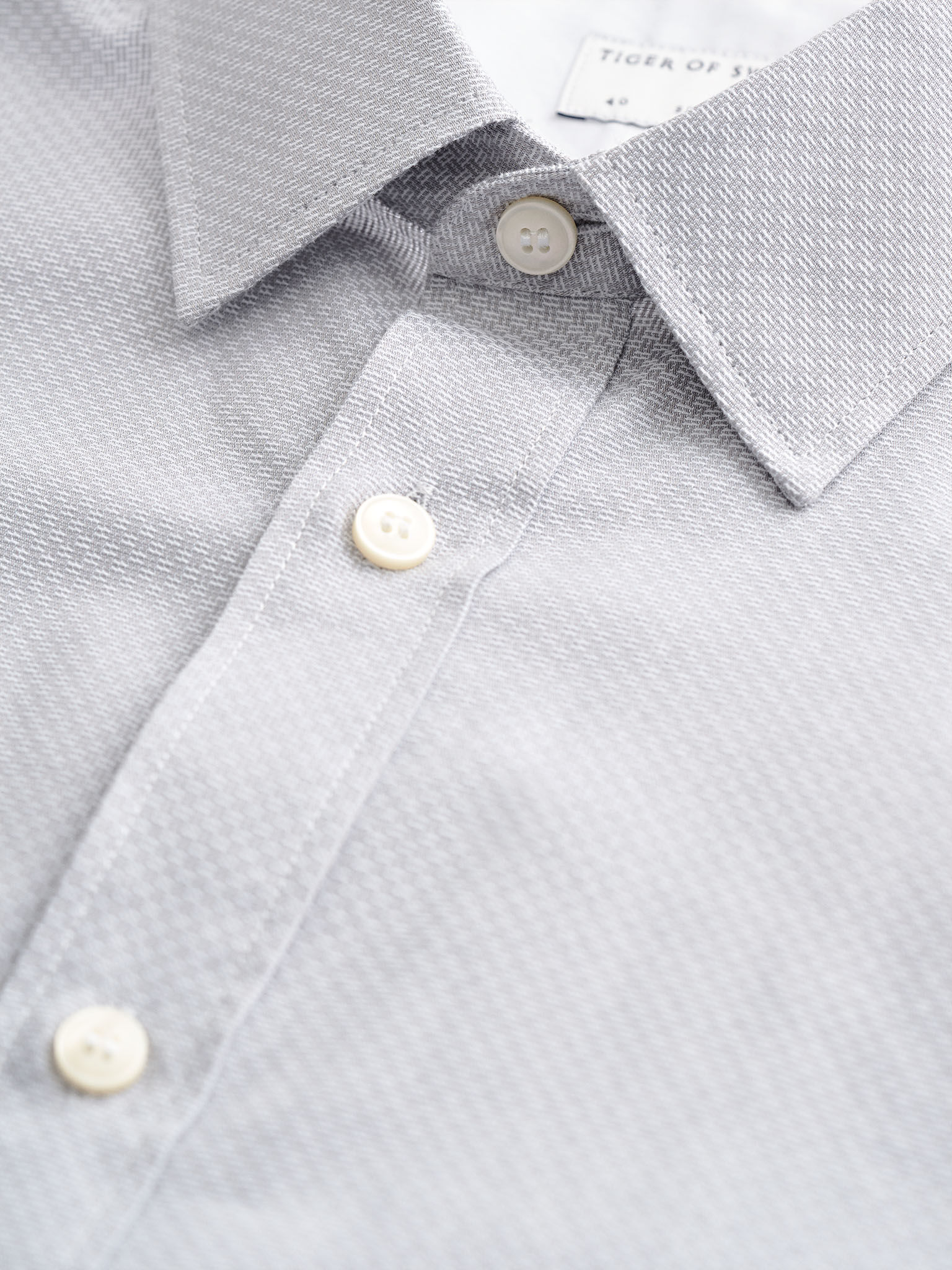 Adley Baumwoll-Stehkragen-Hemd