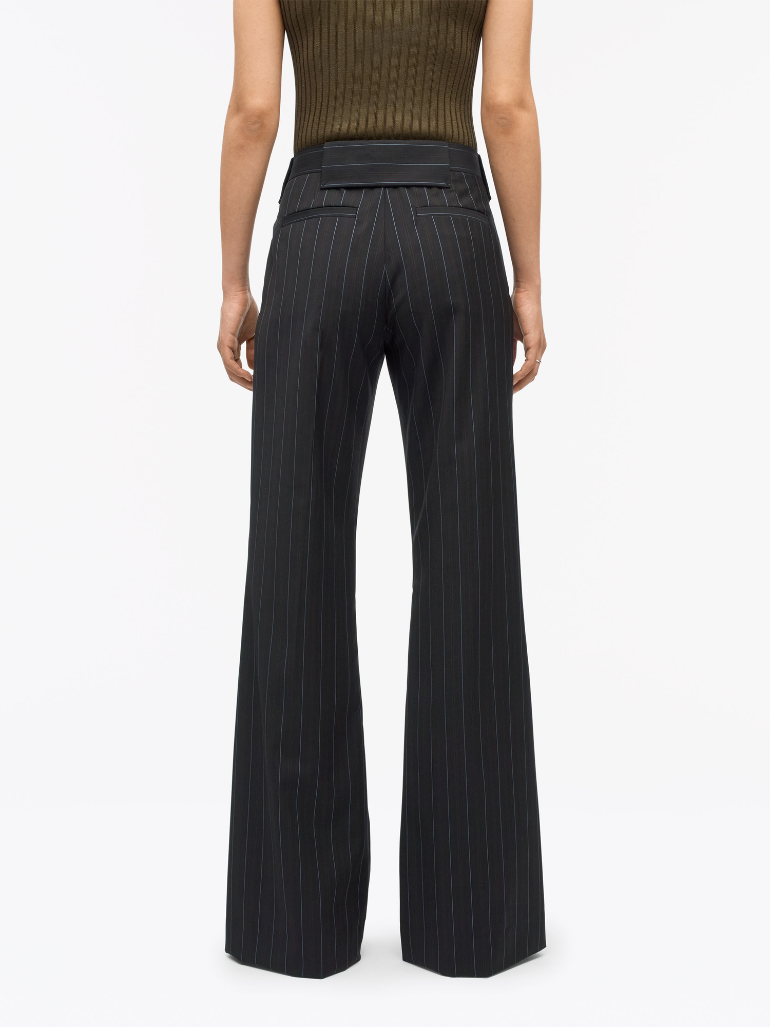 Juli Pinstripe Bootcut Trousers