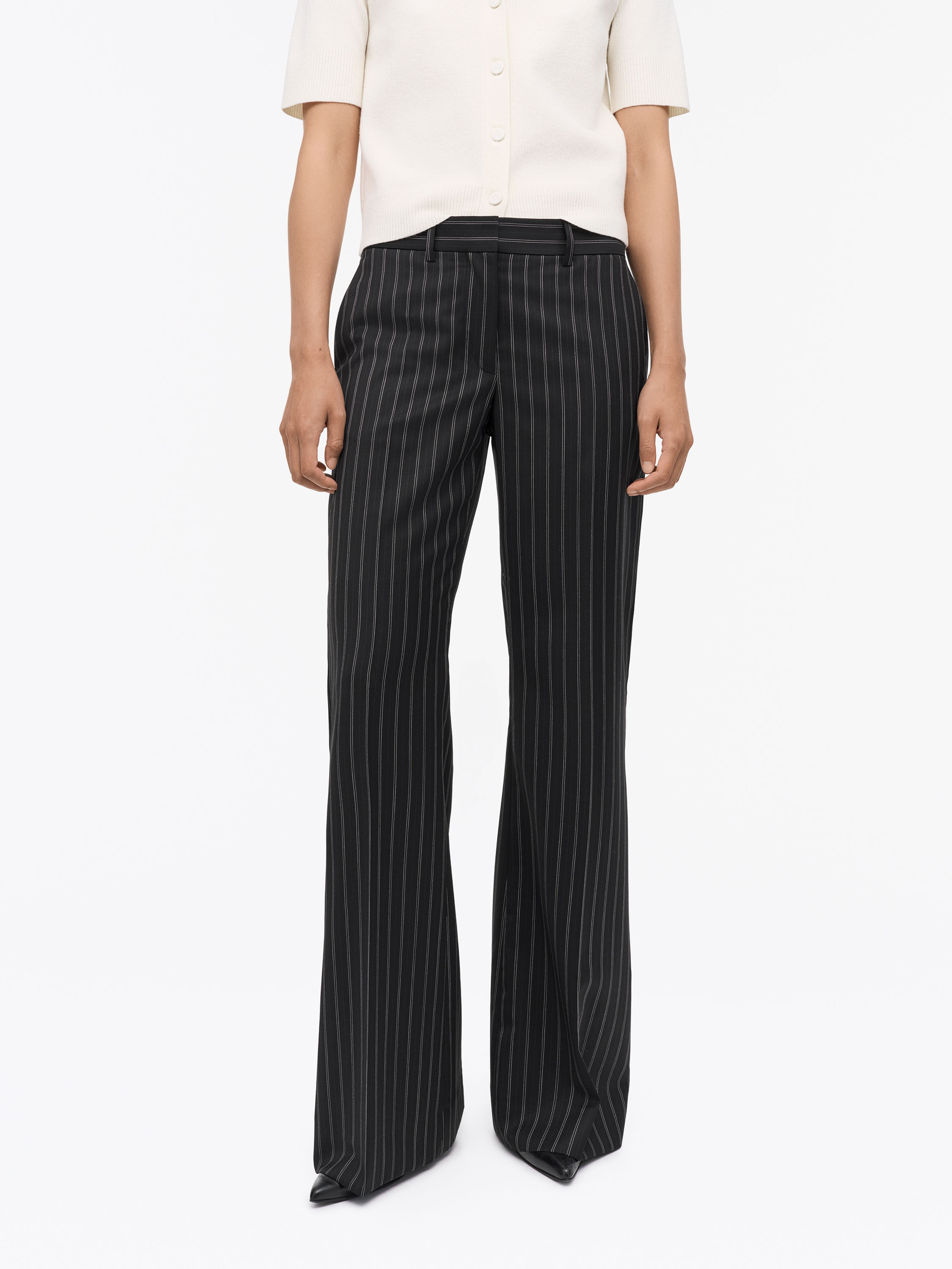 Junie Wollstreifenhose