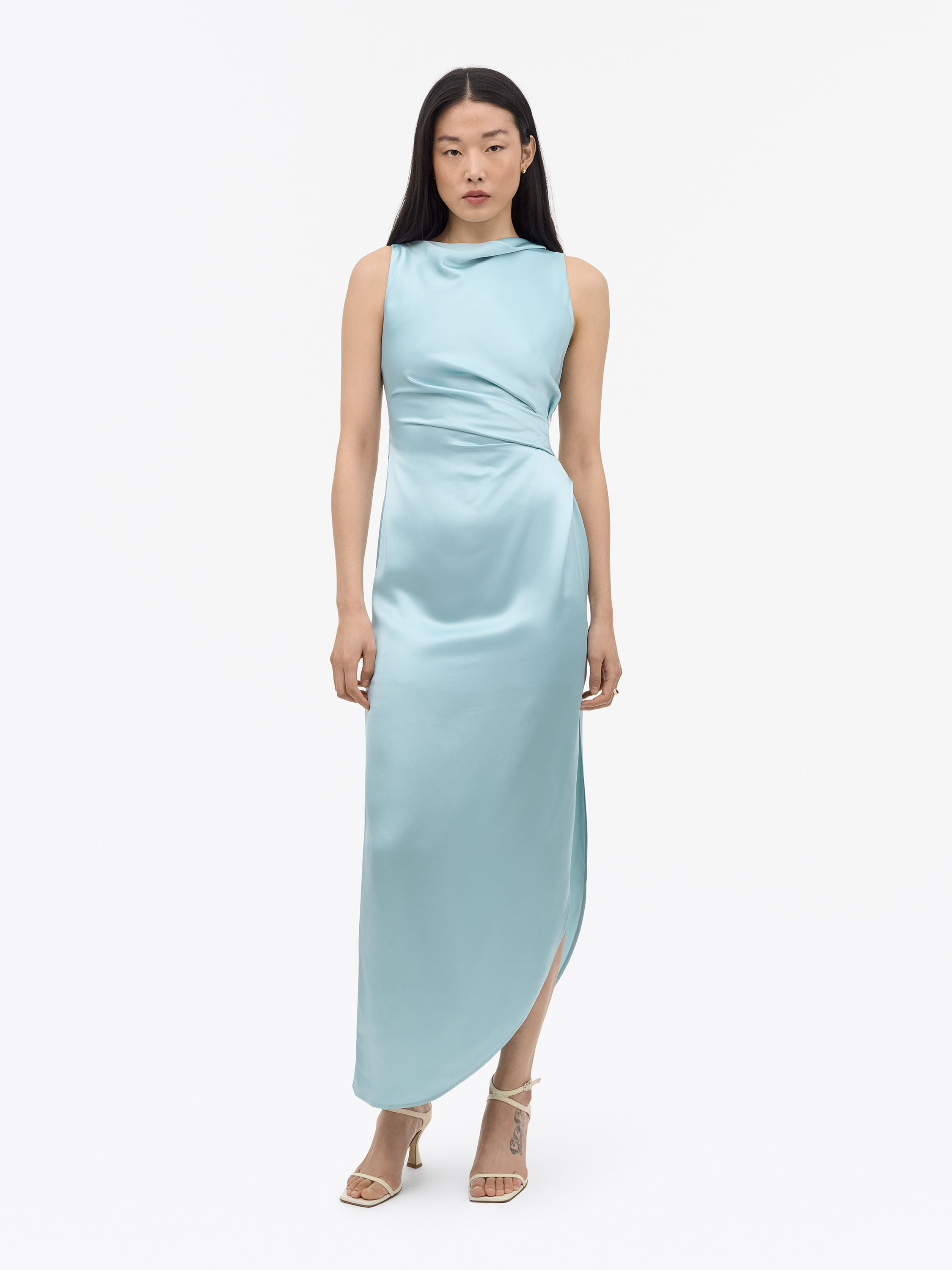 Karlin Maxi Satin Dress