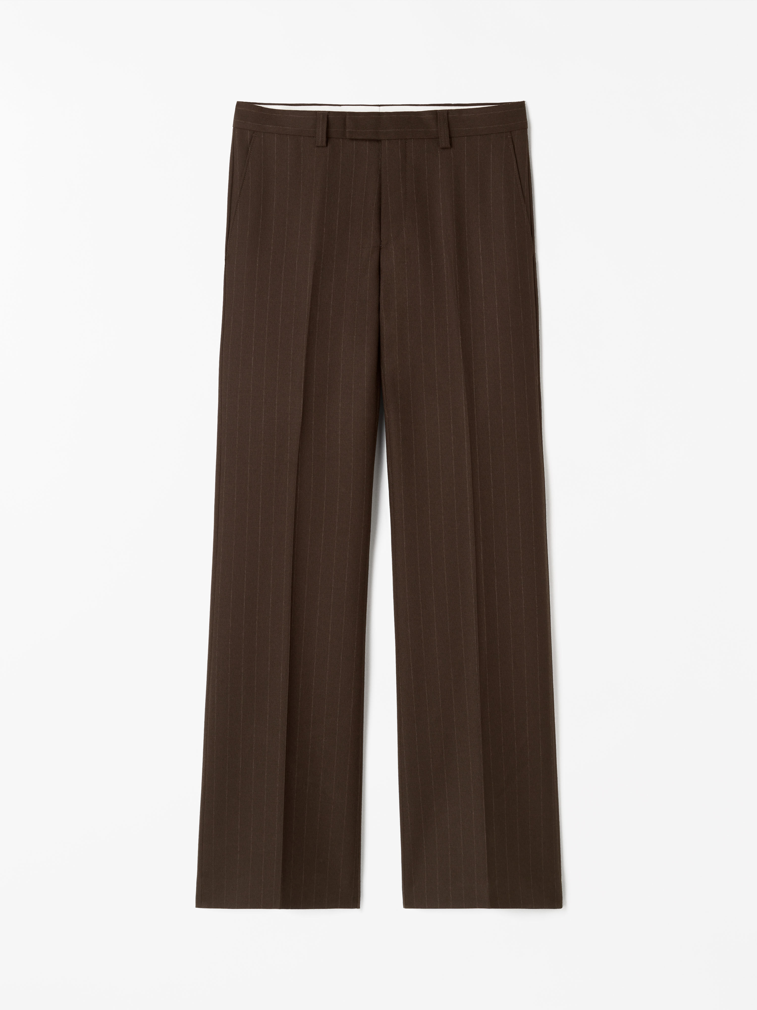 【関税込み】Tiger of Sweden ブラウン Tyler トラウザーズ Wool brown slightly flared silhouette Tyler Trousers | Tiger