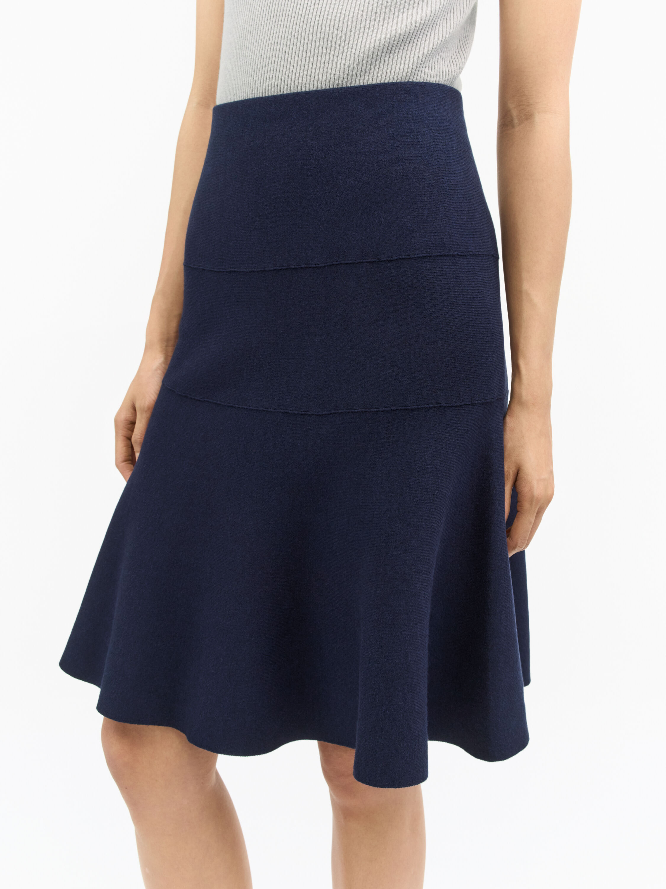 Jupe Cintr&eacute;e En Maille Edwige