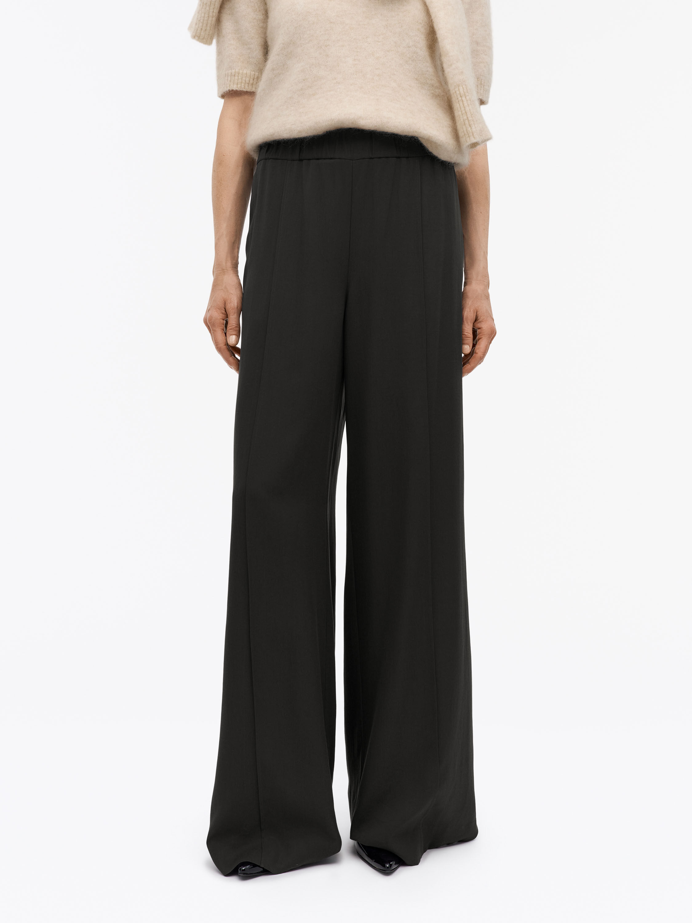 Sandra Flared Twill Trousers