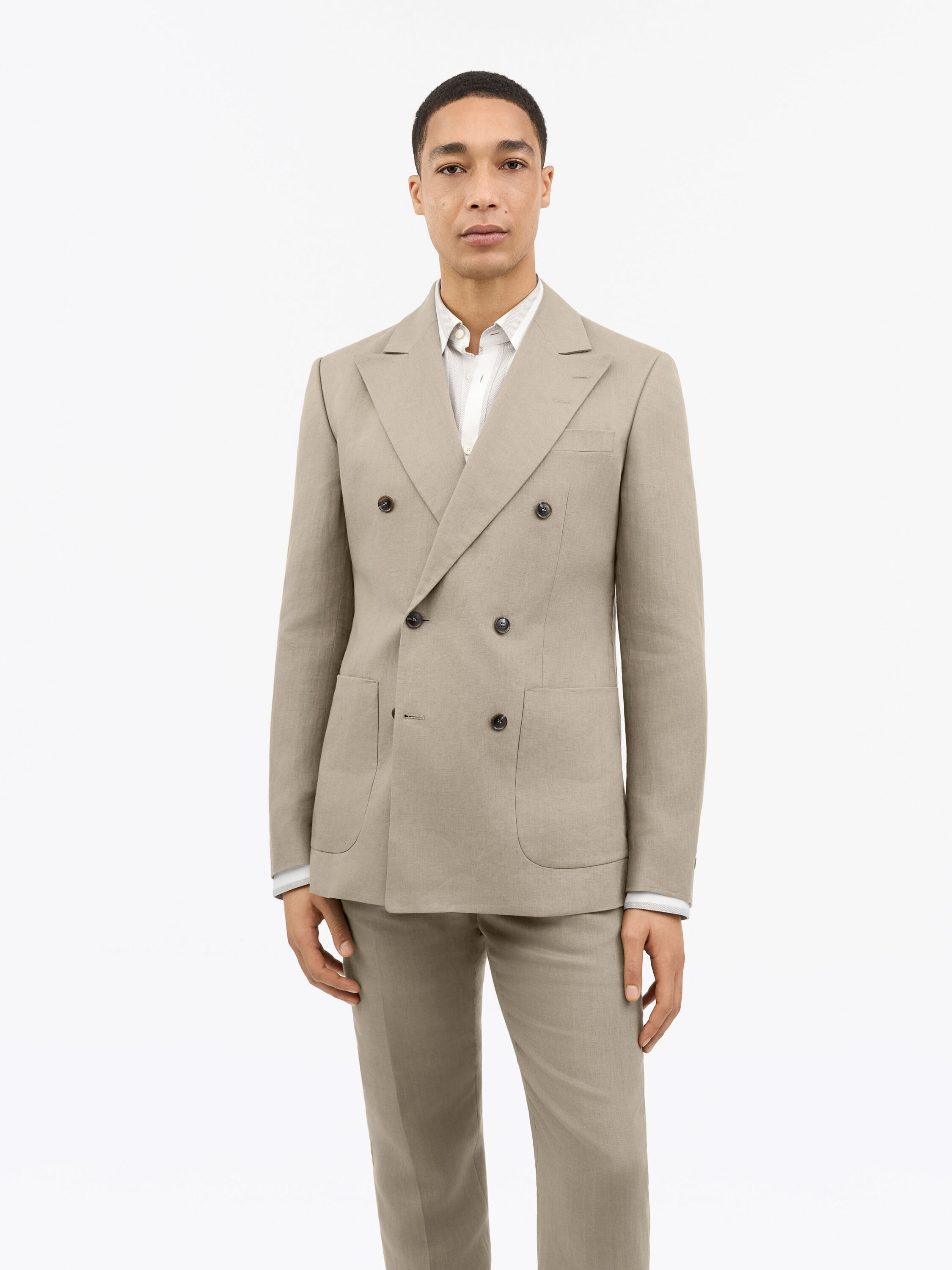 Joachim Light Brown Linen Suit