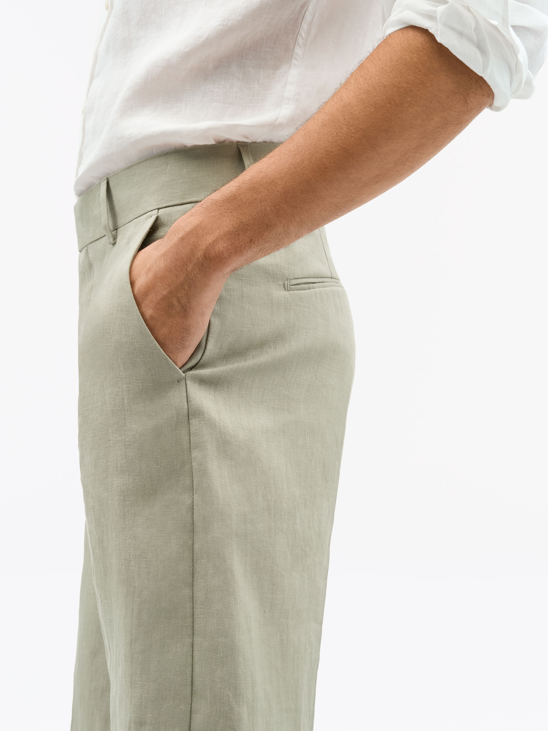 Troy Bermuda Linen Short