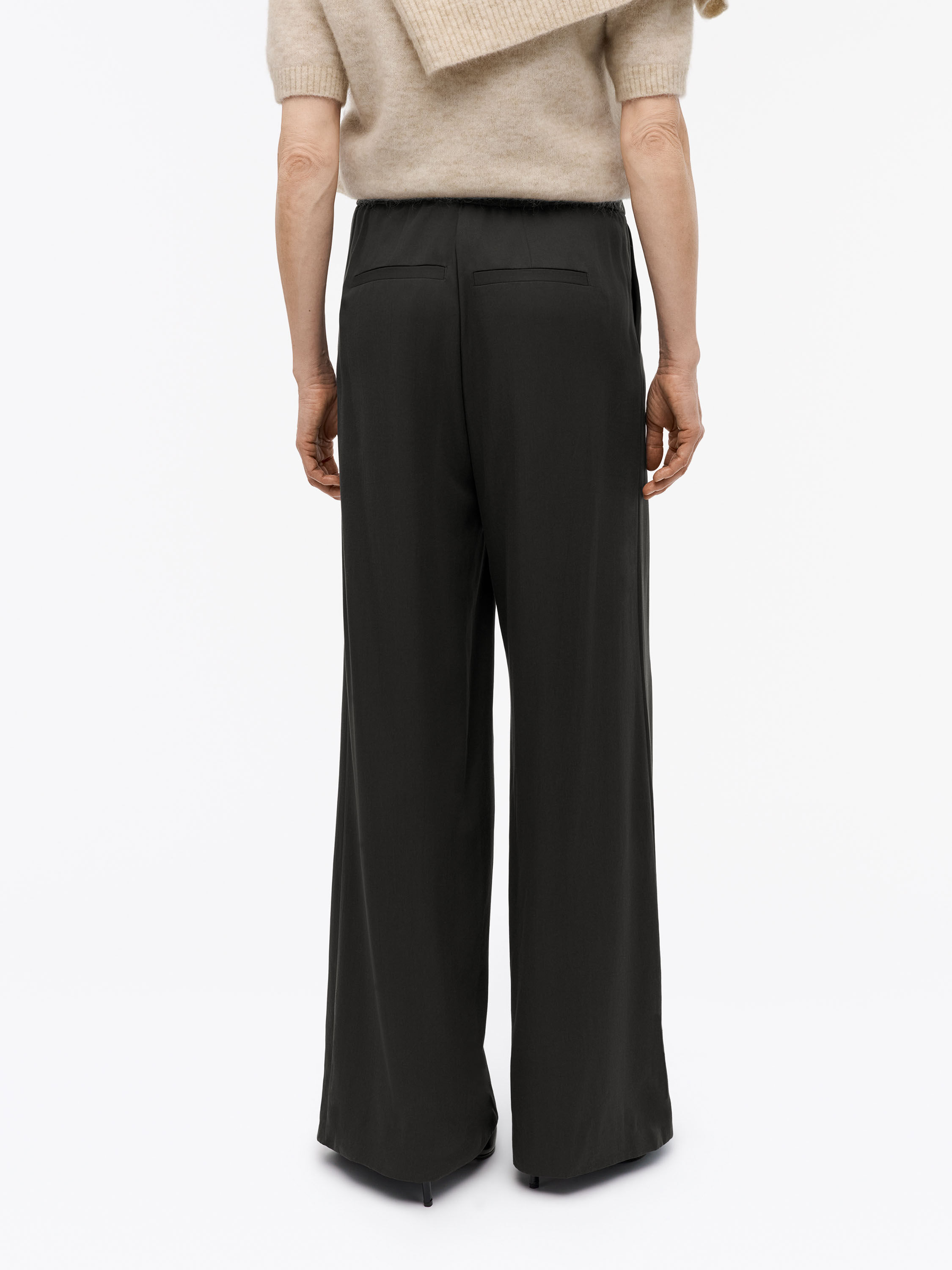 Sandra Flared Twill Trousers
