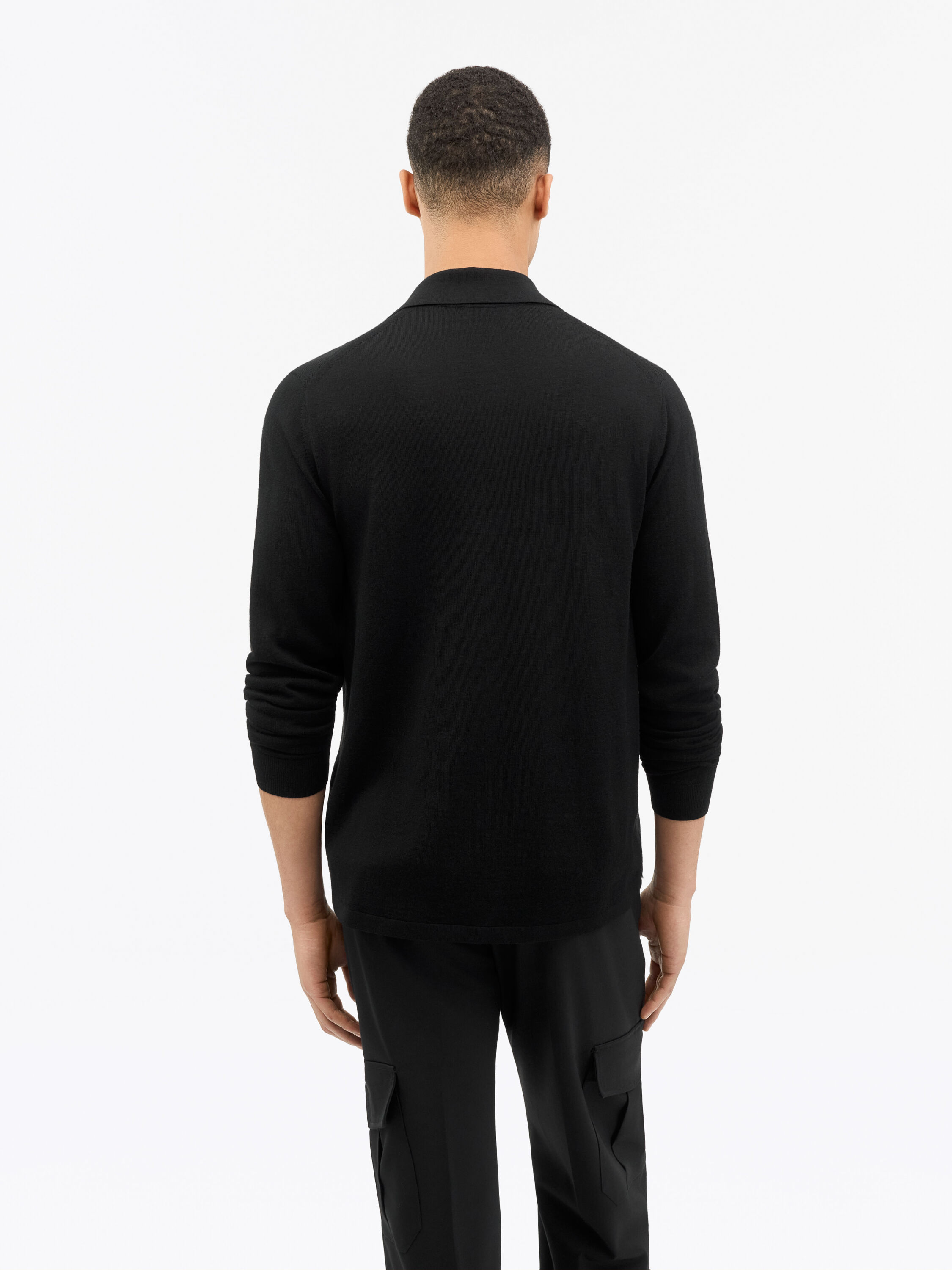 Eross Merino Wool Polo Sweater