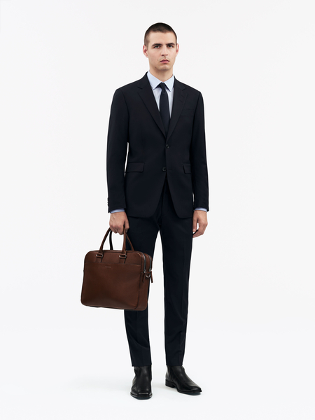 Burin Leather Briefcase