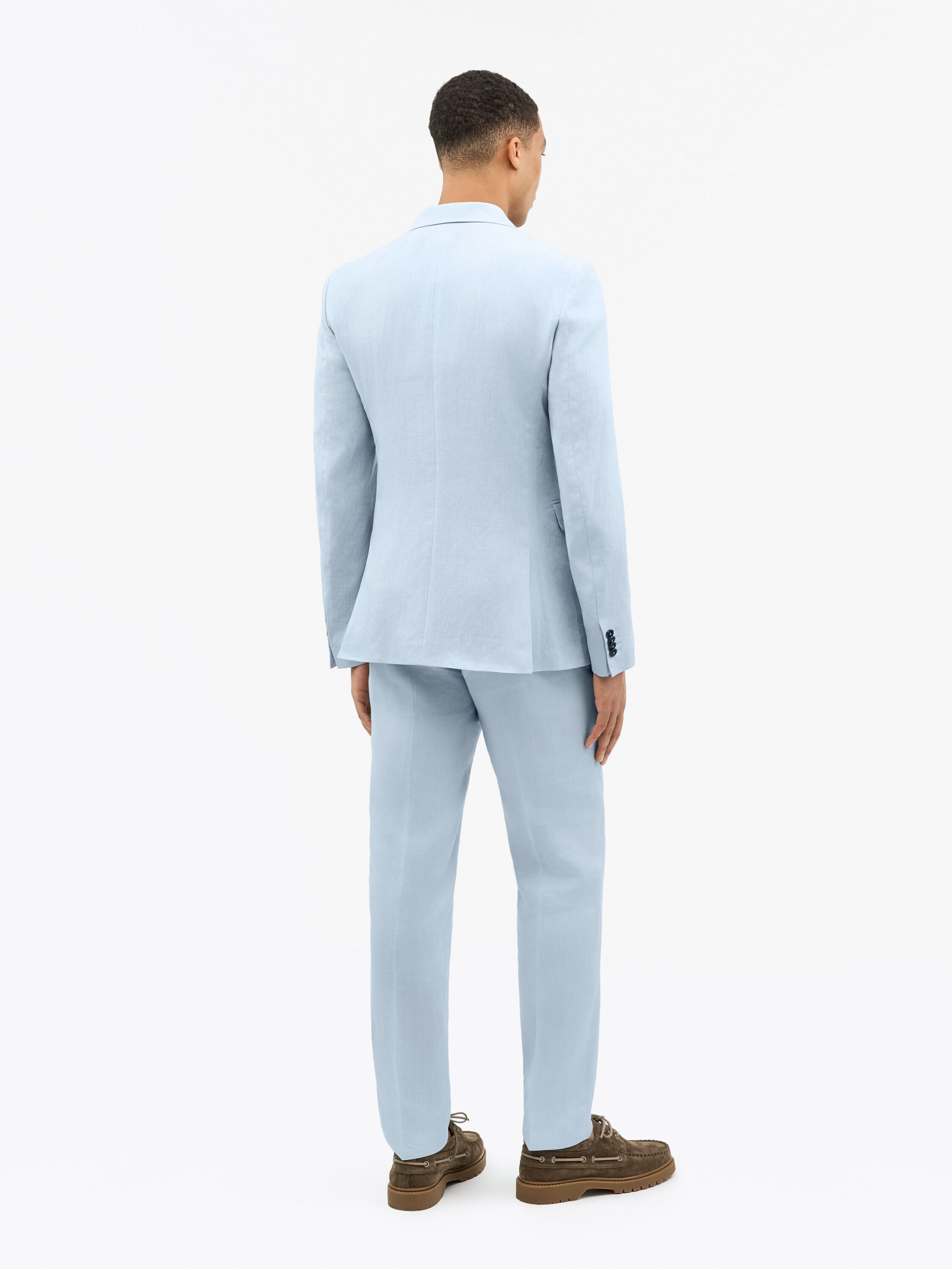 Justin Blue Linen Suit