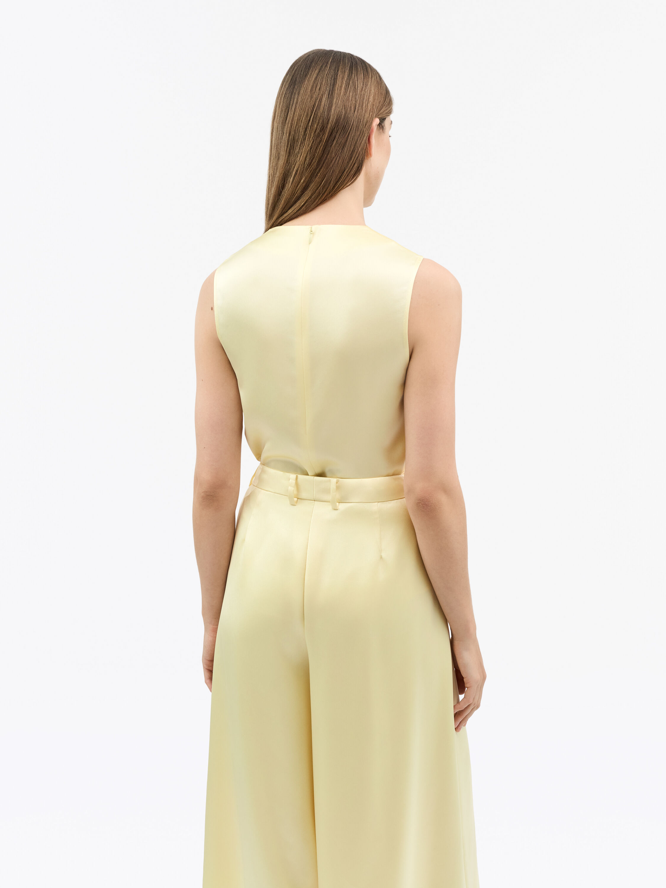 Haut Drap&eacute; en Satin Lian