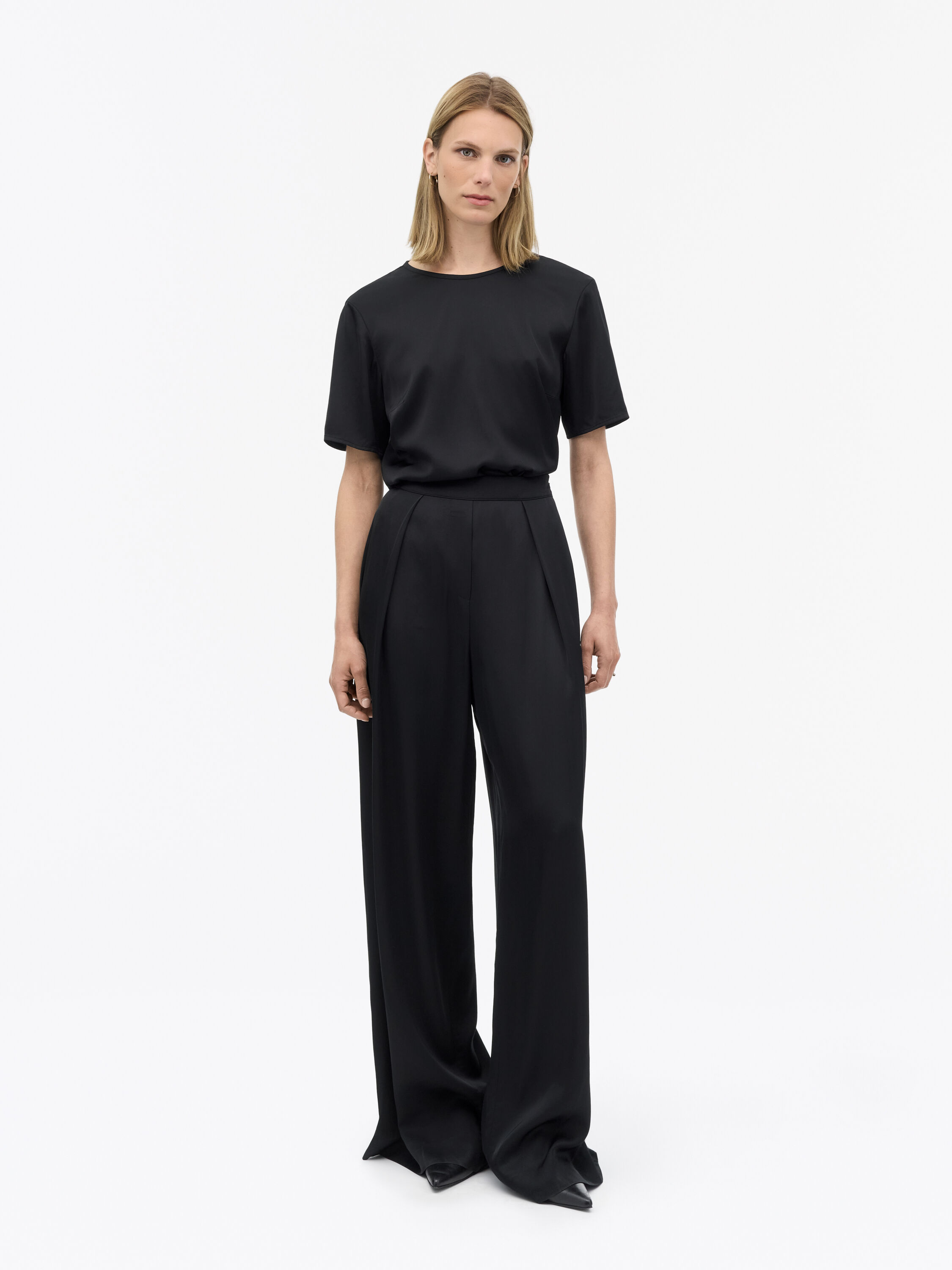 Cora High Waisted Wide Trousers