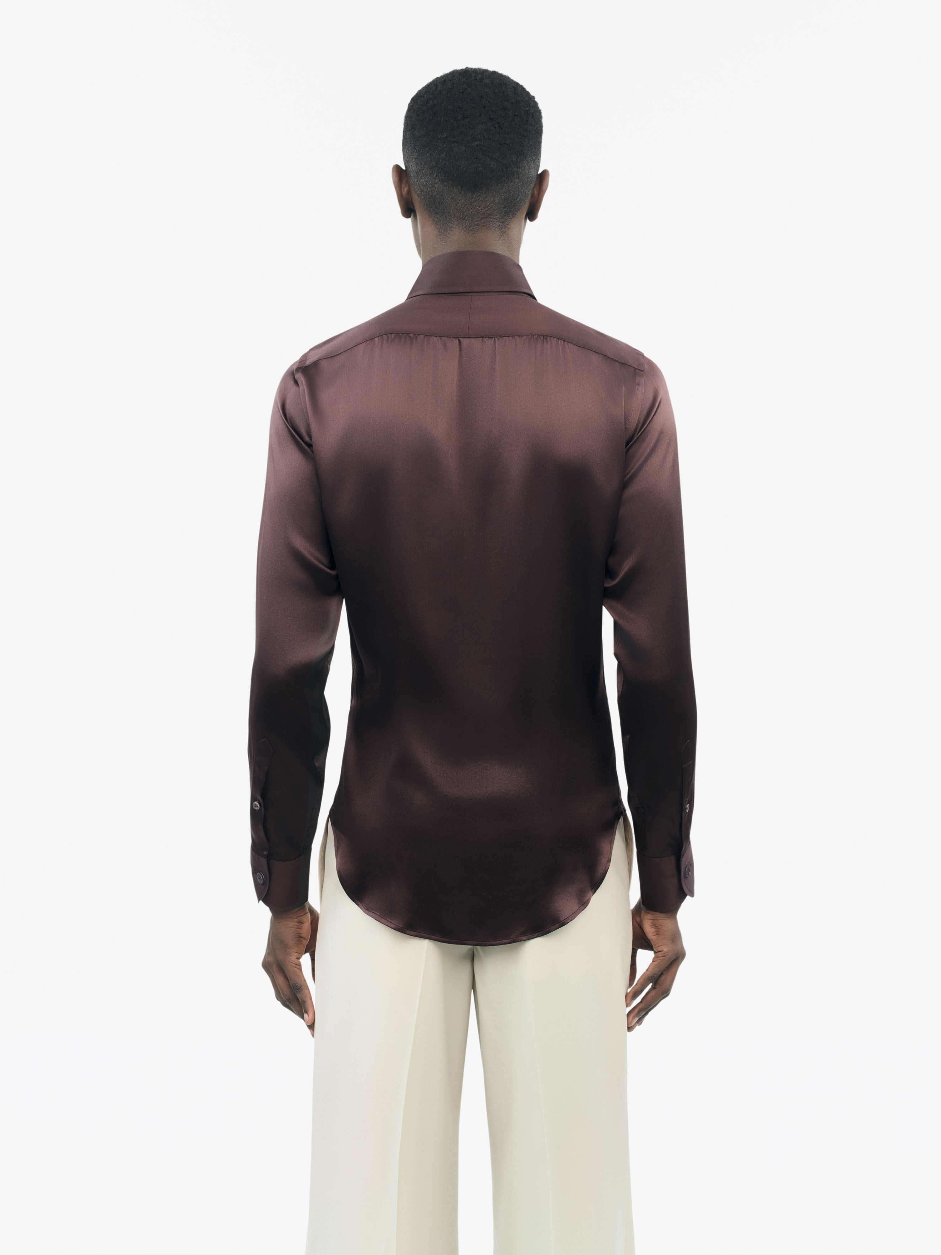 Alain Slim-fit Silk Shirt