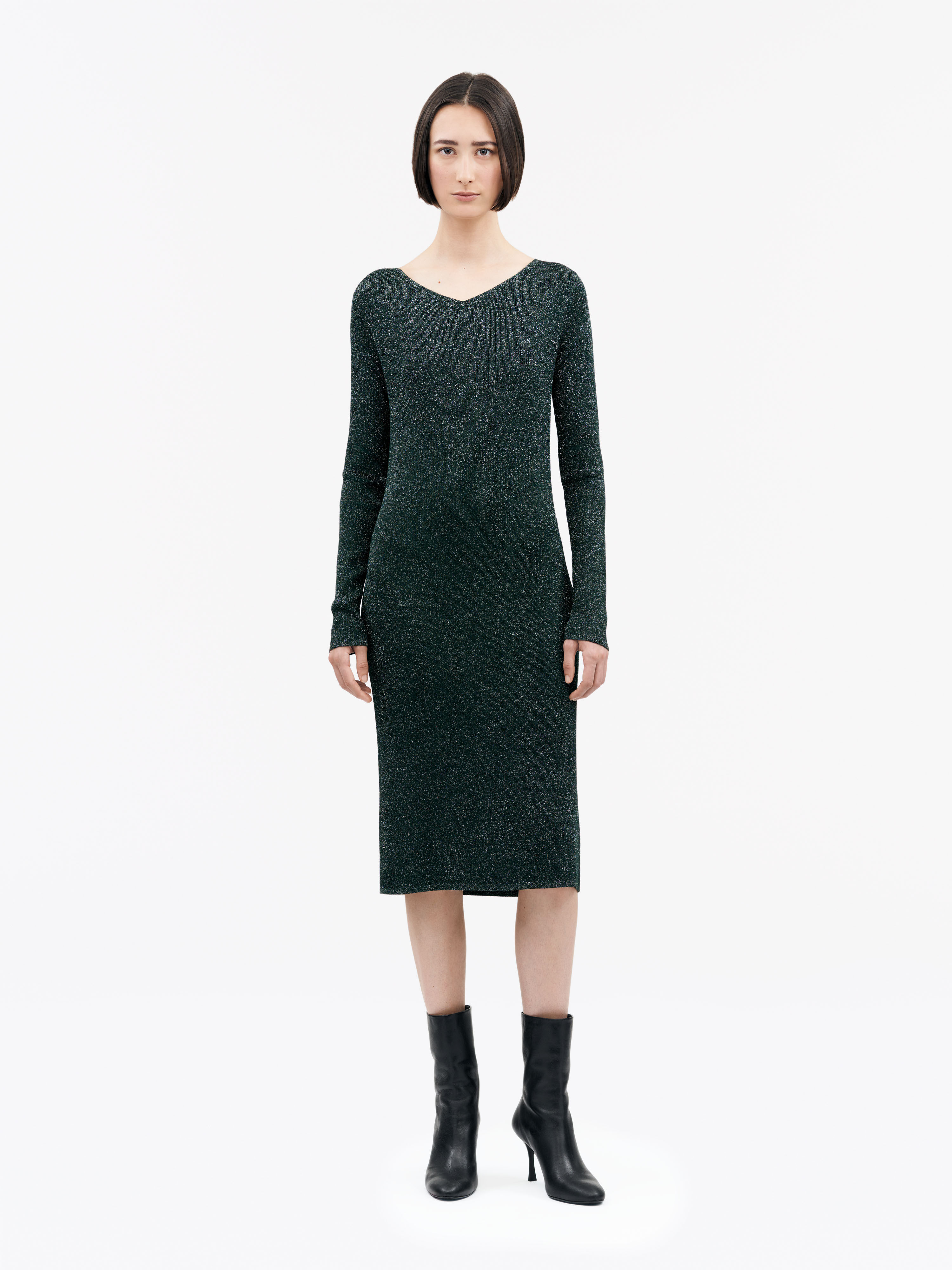 Poppie Strickkleid Mit Lurex