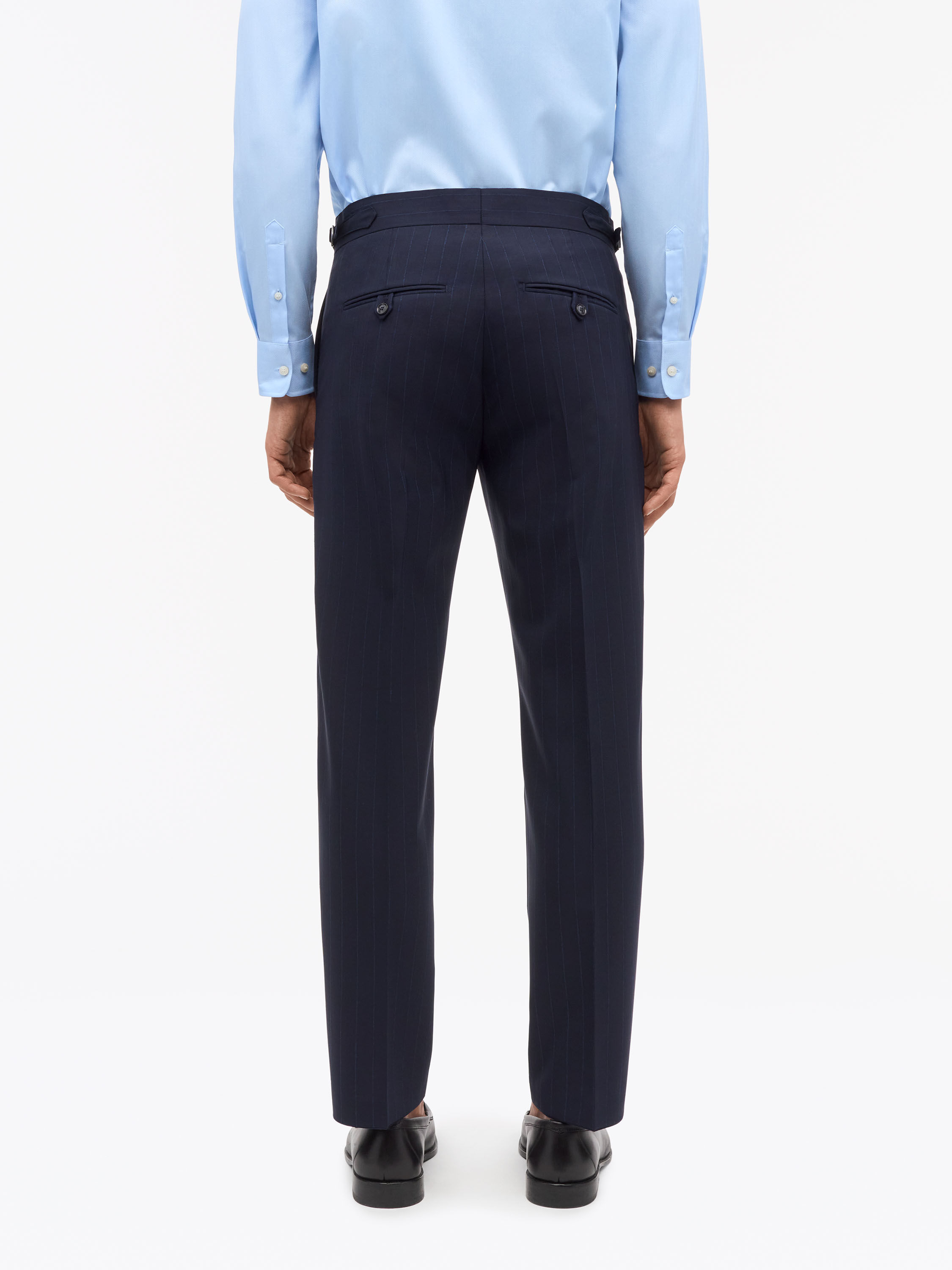 Justin Pinstripe Ullkostym