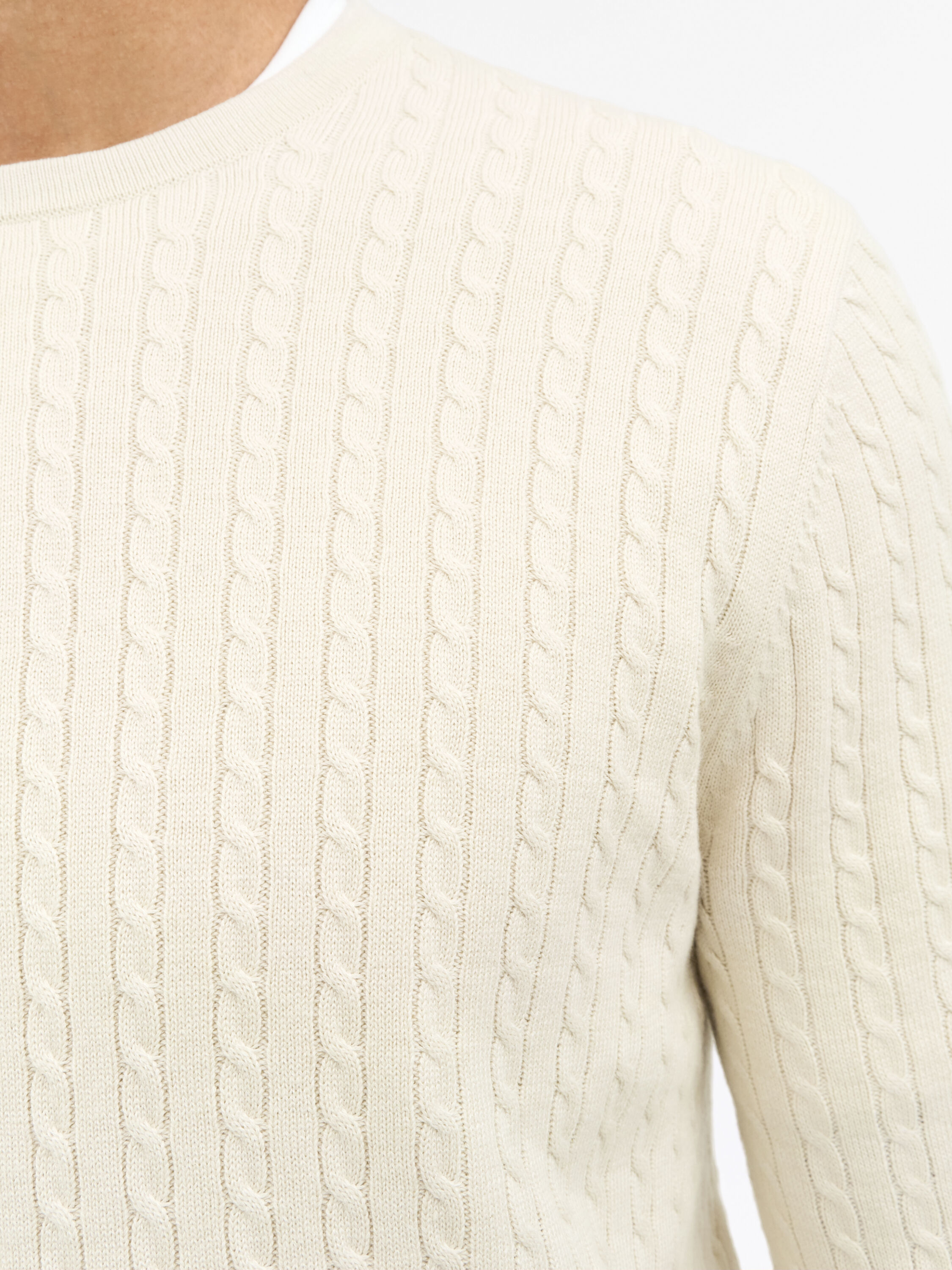 Connor Cable Knitted Crewneck