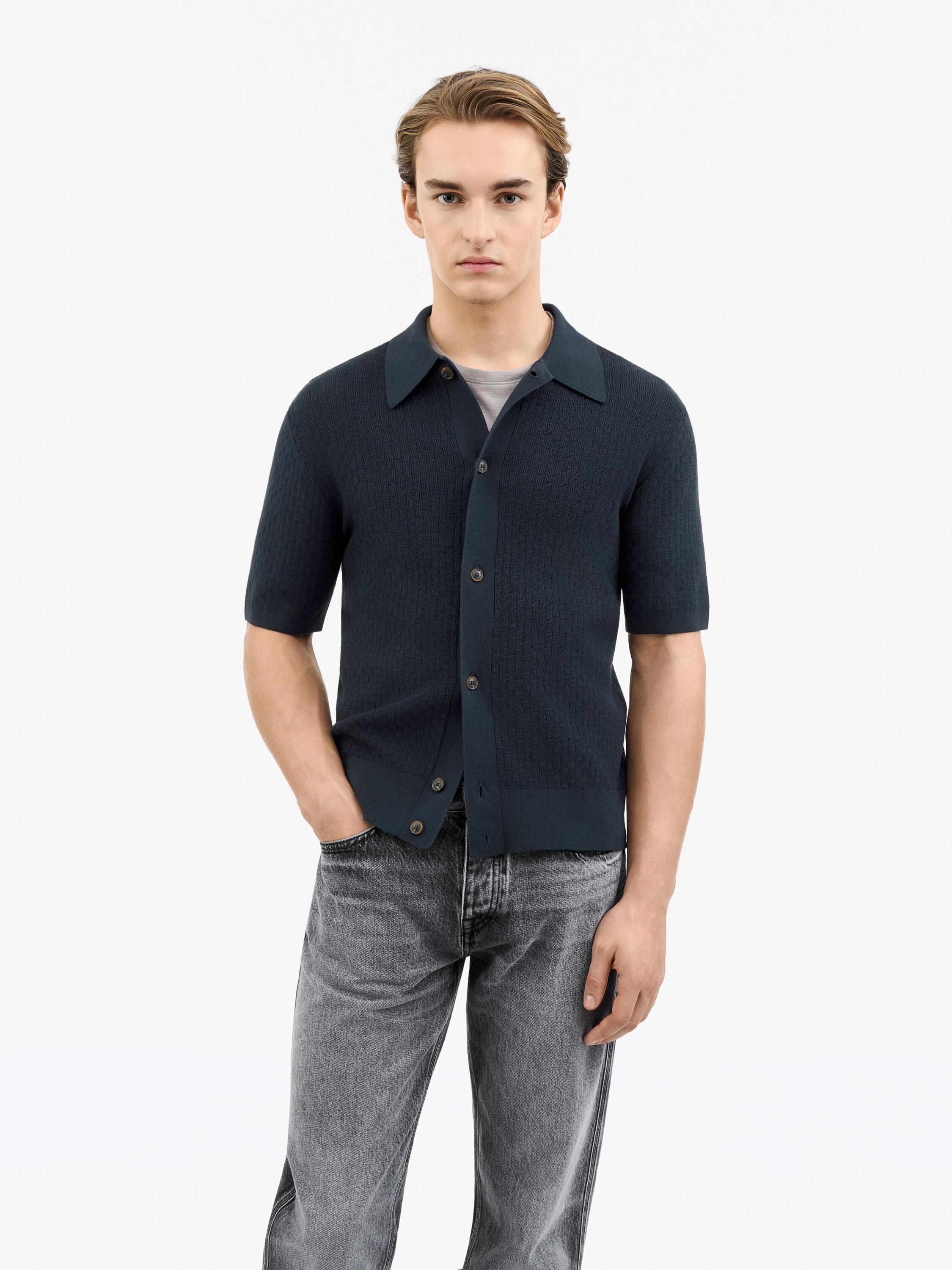 Araawen Structured Cotton Polo