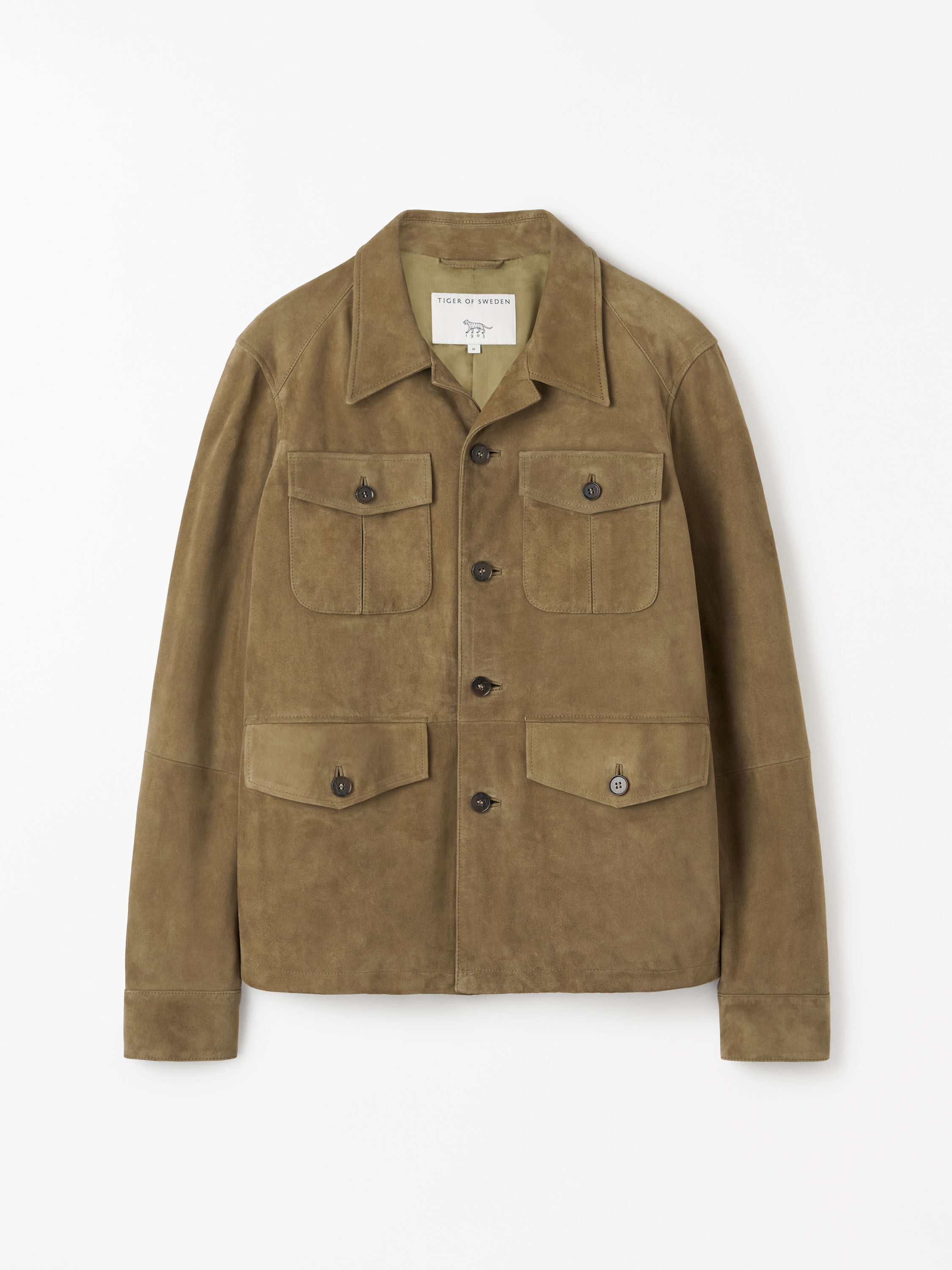 Lane Khaki Suede Jacket