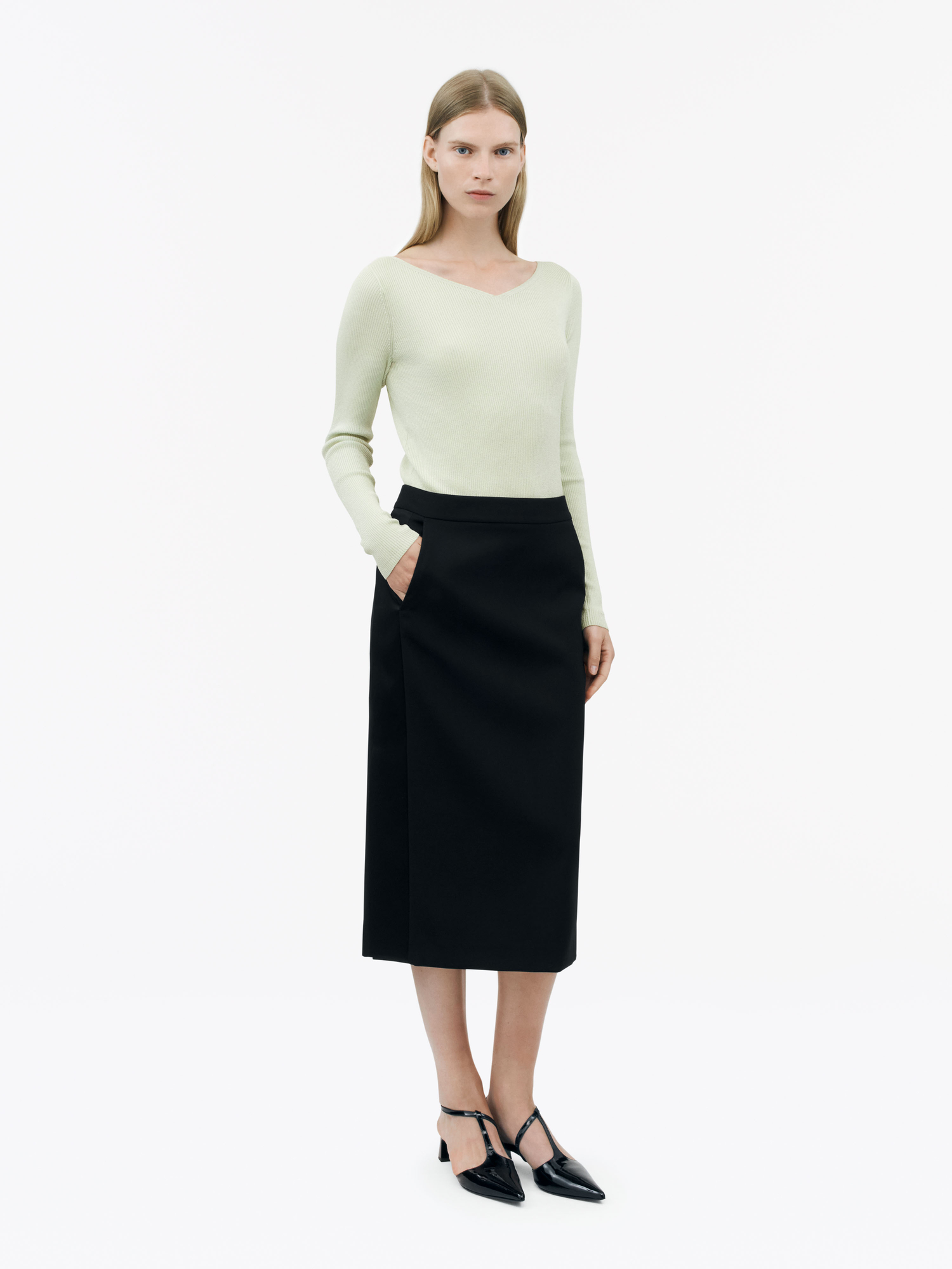 Sweetheart Neckline Alianna Sweater