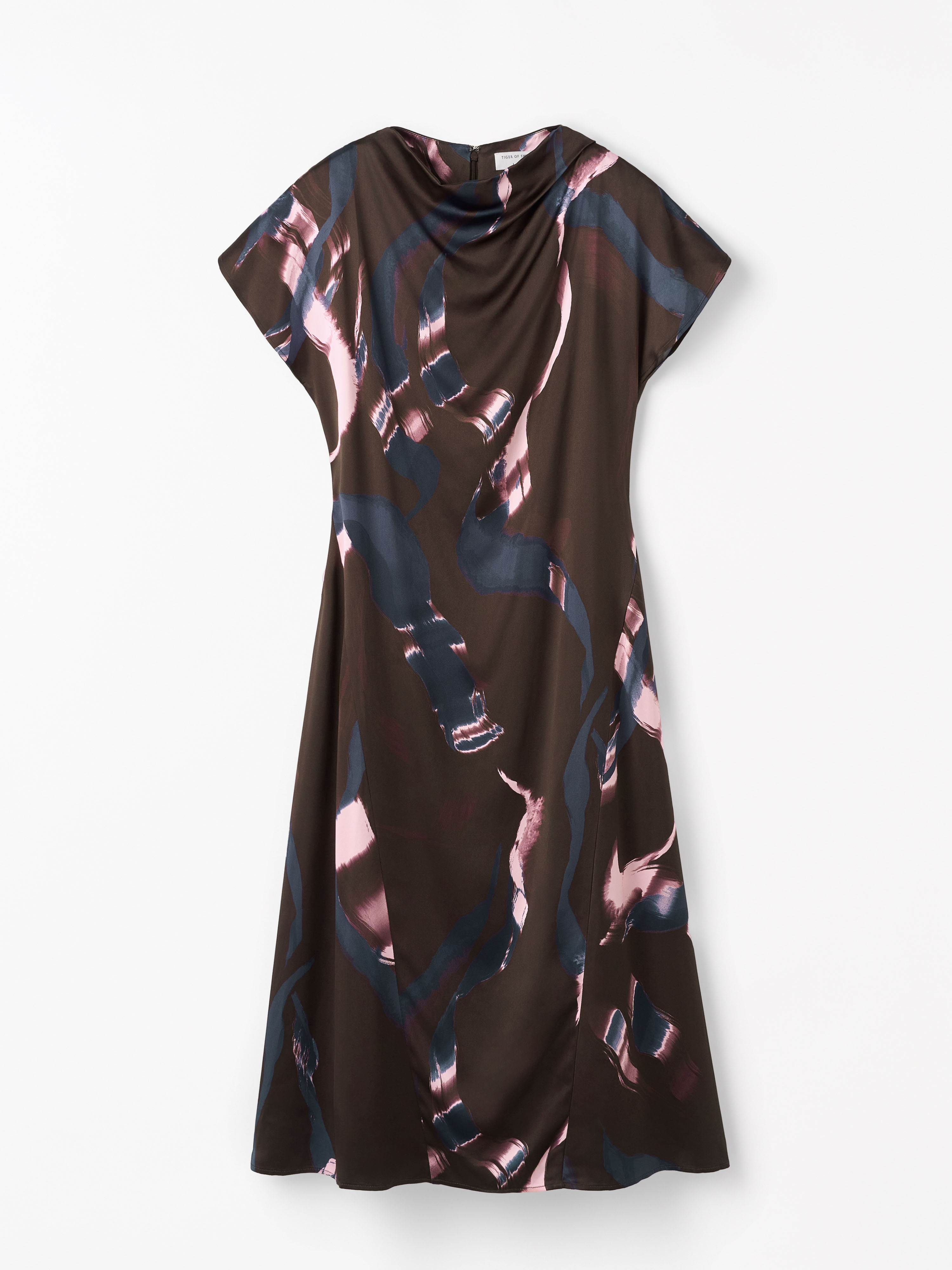 Leilani Draped Satin Dress