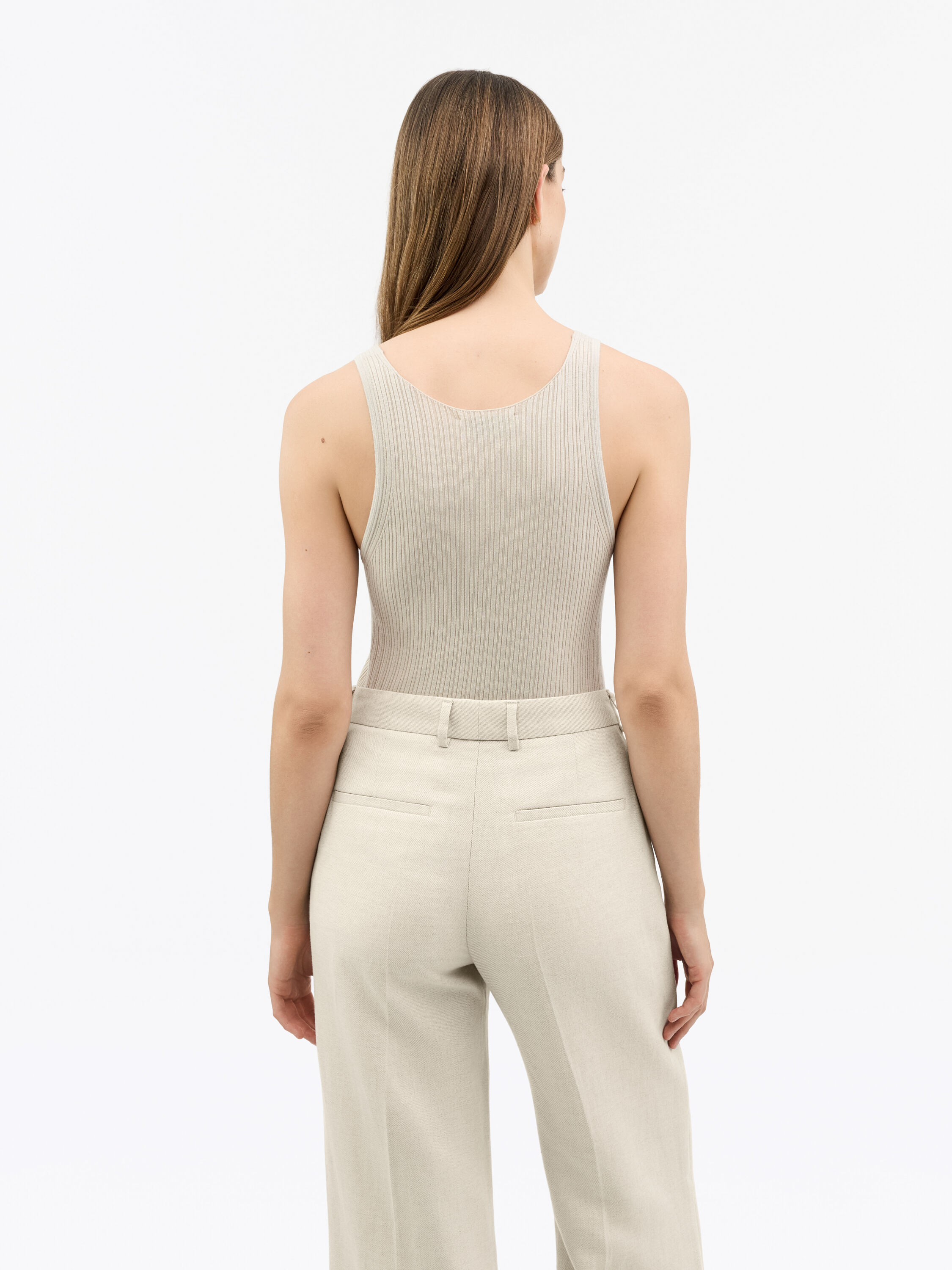 Colette Knitted Ribbed Tank