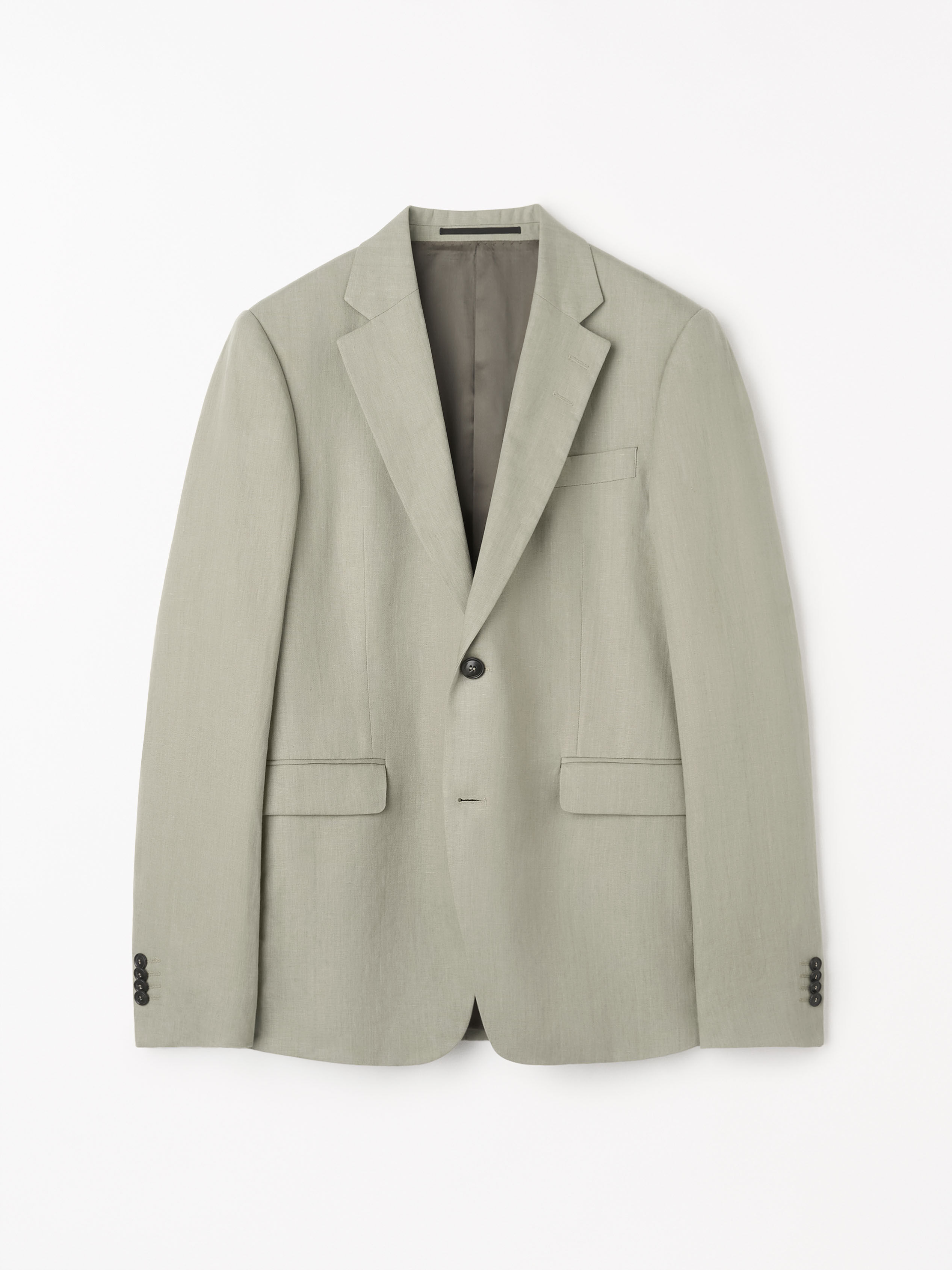Justin Green Linen Suit